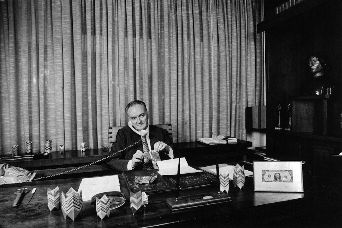 Michele Sindona In His Office