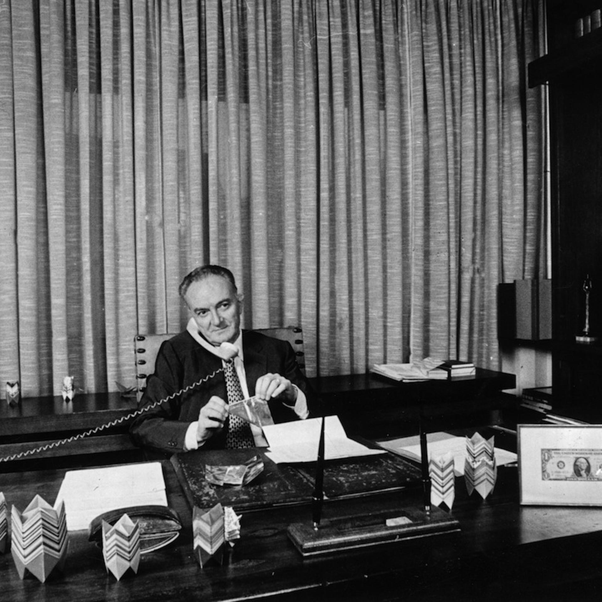 Michele Sindona In His Office