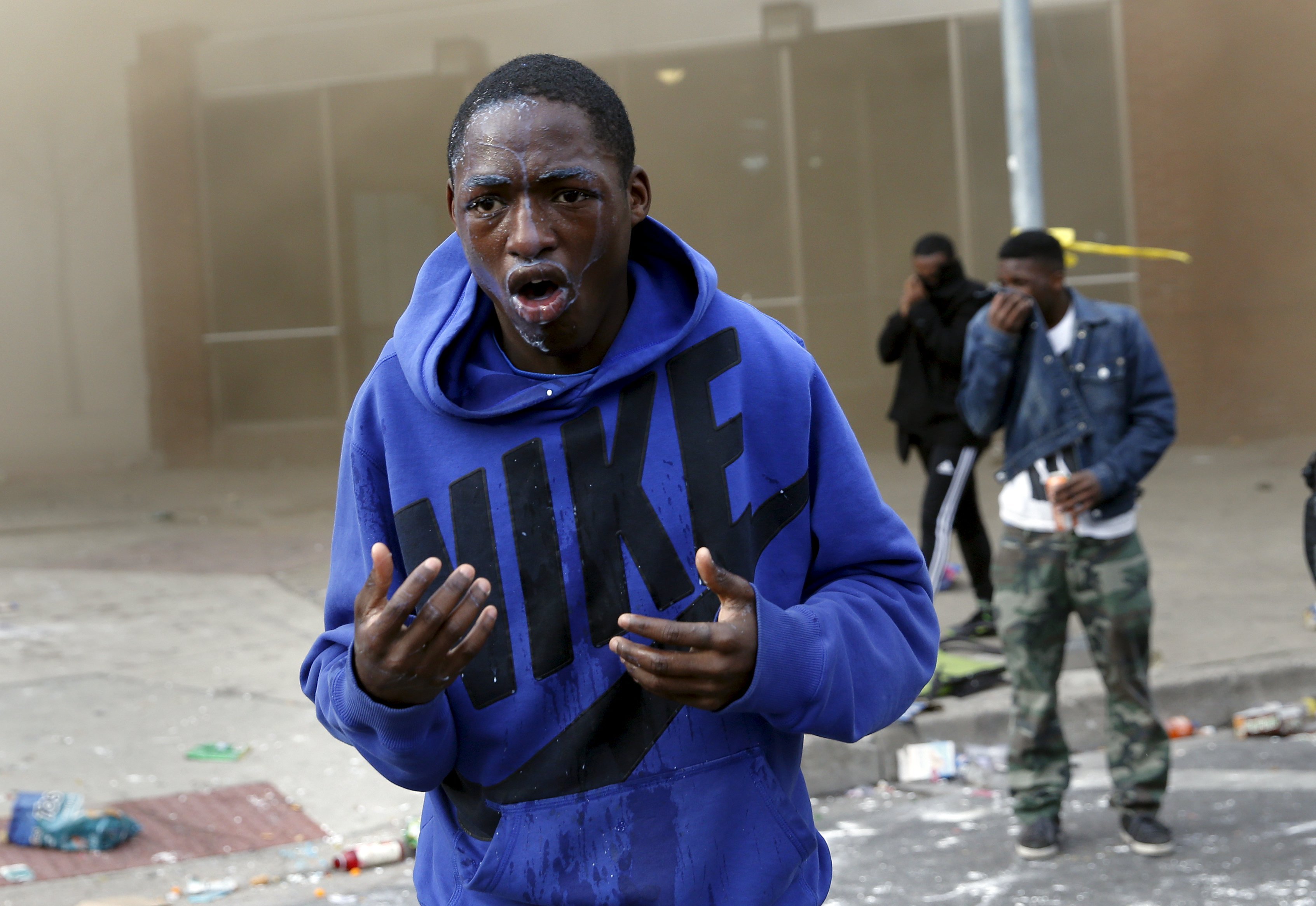 Baltimore: Police and Protesters Clash After Freddie Gray Funeral