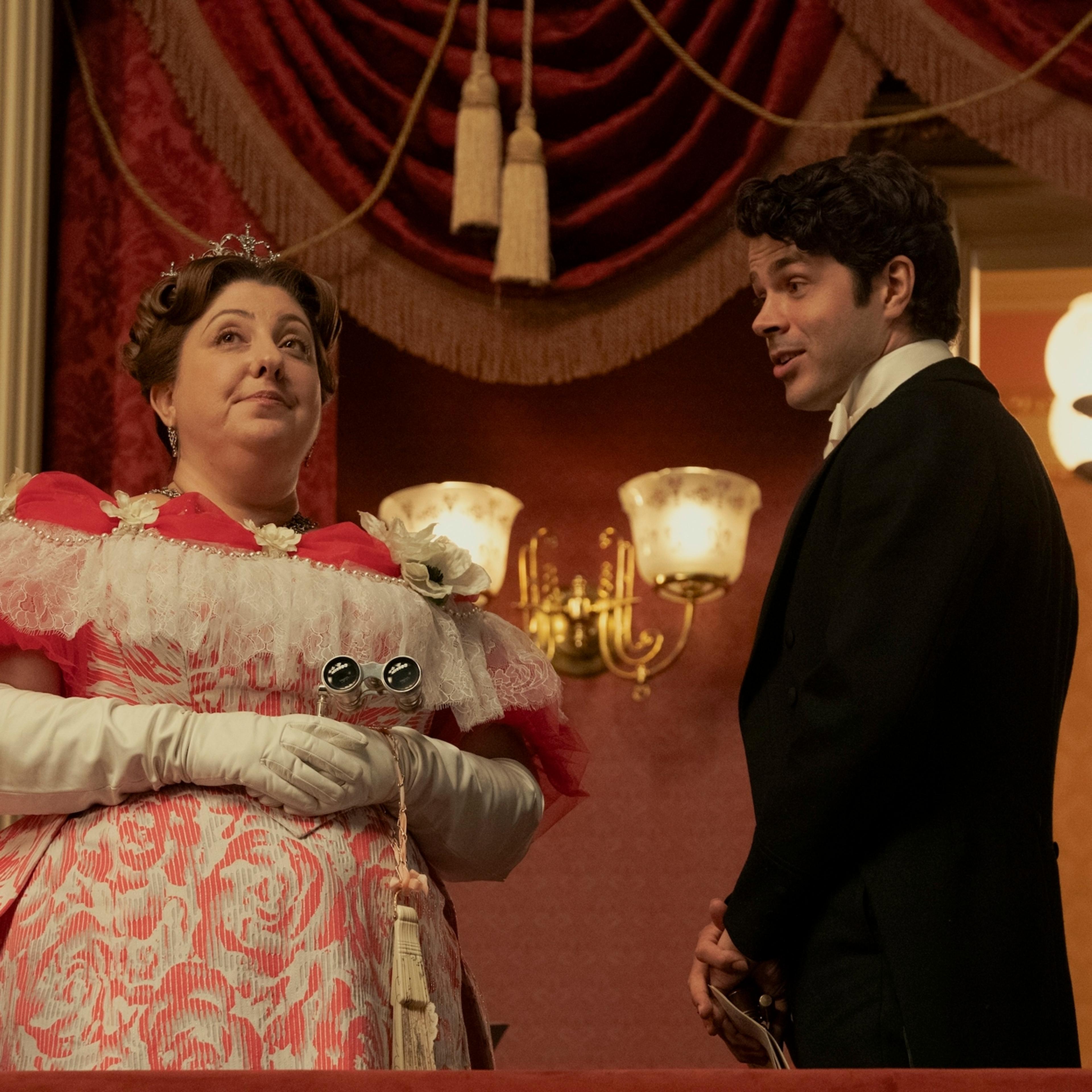 Ashlie Atkinson plays Mamie Fish in season 3 of the Gilded Age