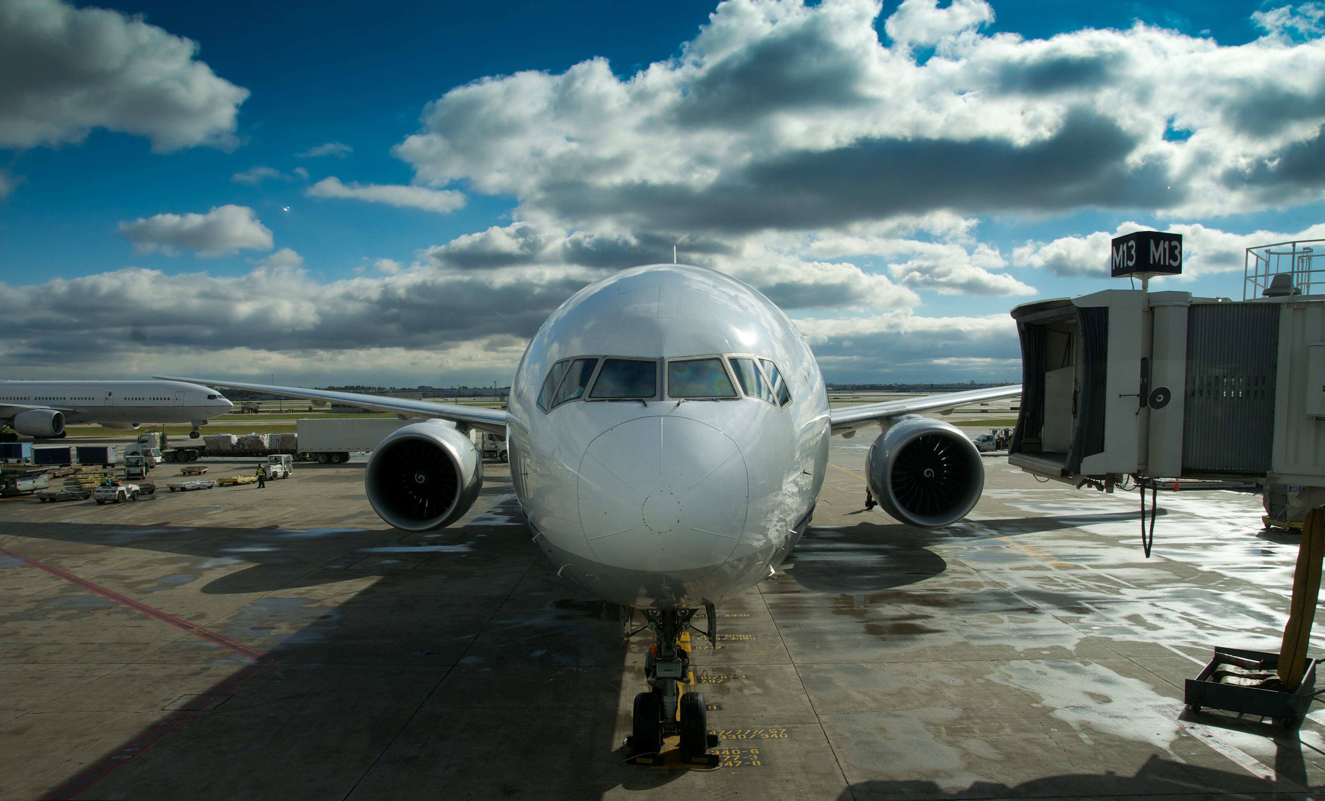 Passenger Jet Arriving at the Gate
