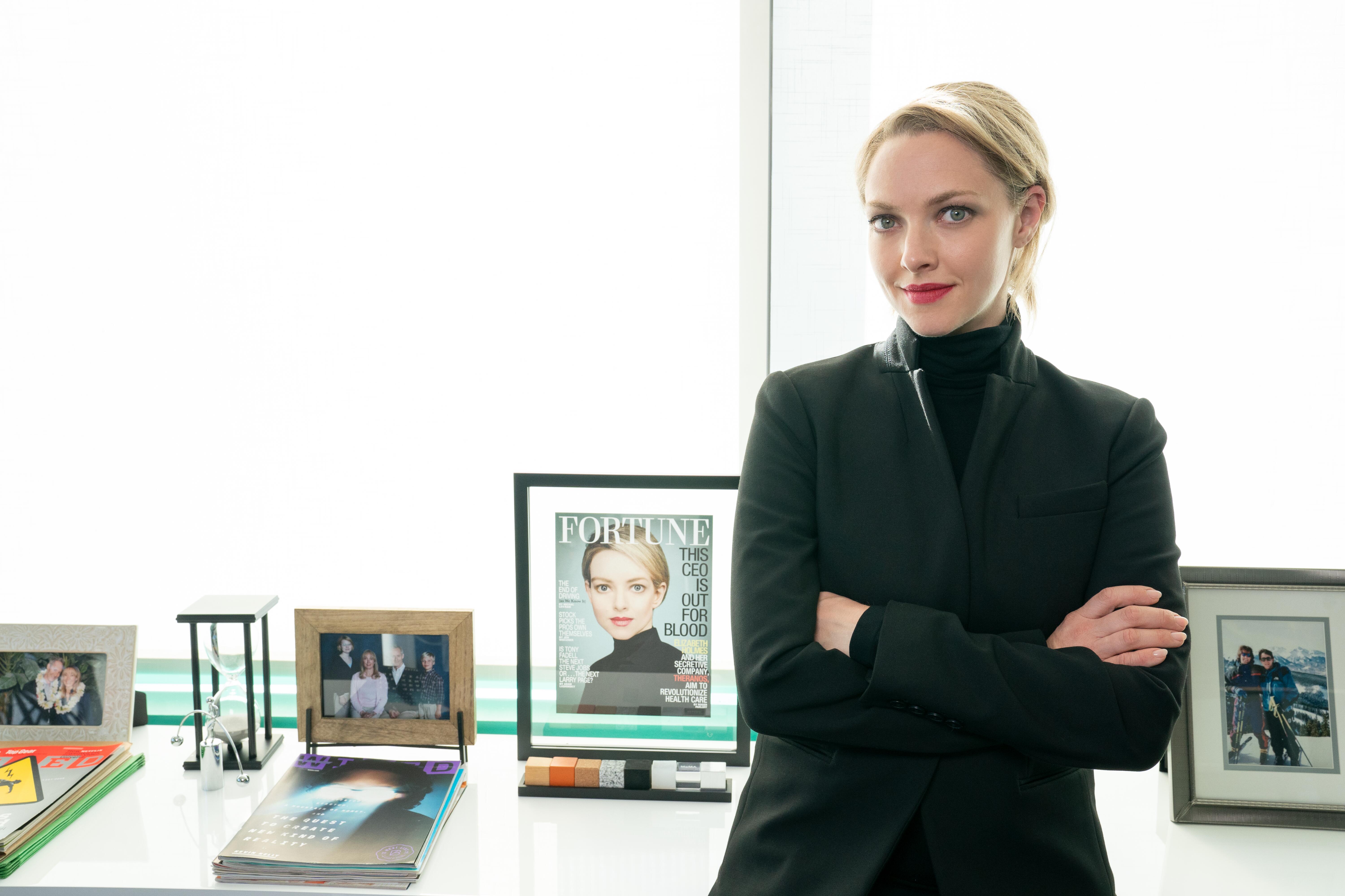 Amanda Seyfried as Elizabeth Holmes in 'The Dropout'