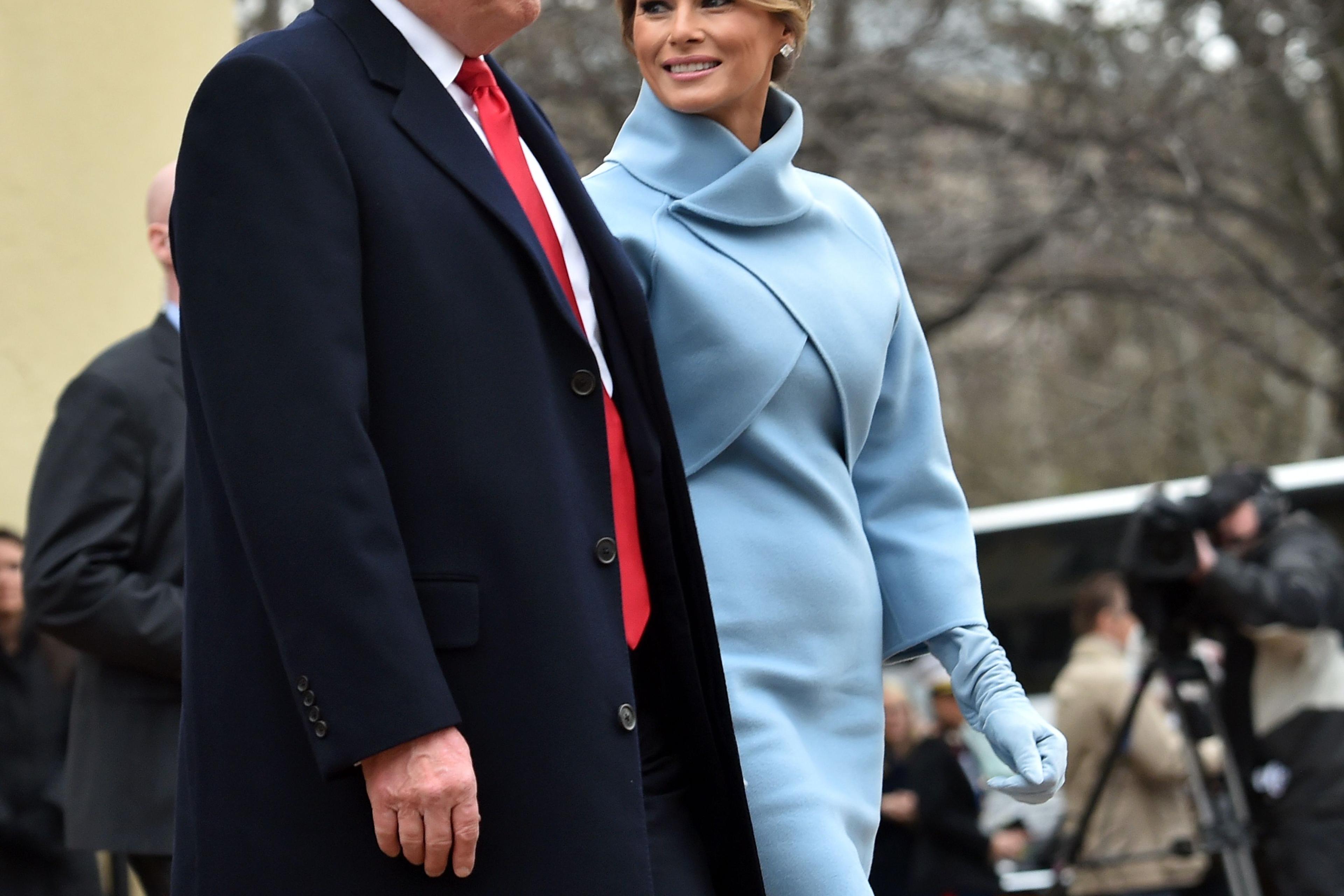melania trump inauguration dress ralph lauren To cap off the 2025 Inauguration, First Lady Melania Trump wore a design by Herv Pierre and Second Lady Usha Vance stepped out in a strapless navy blue sequin gown for this