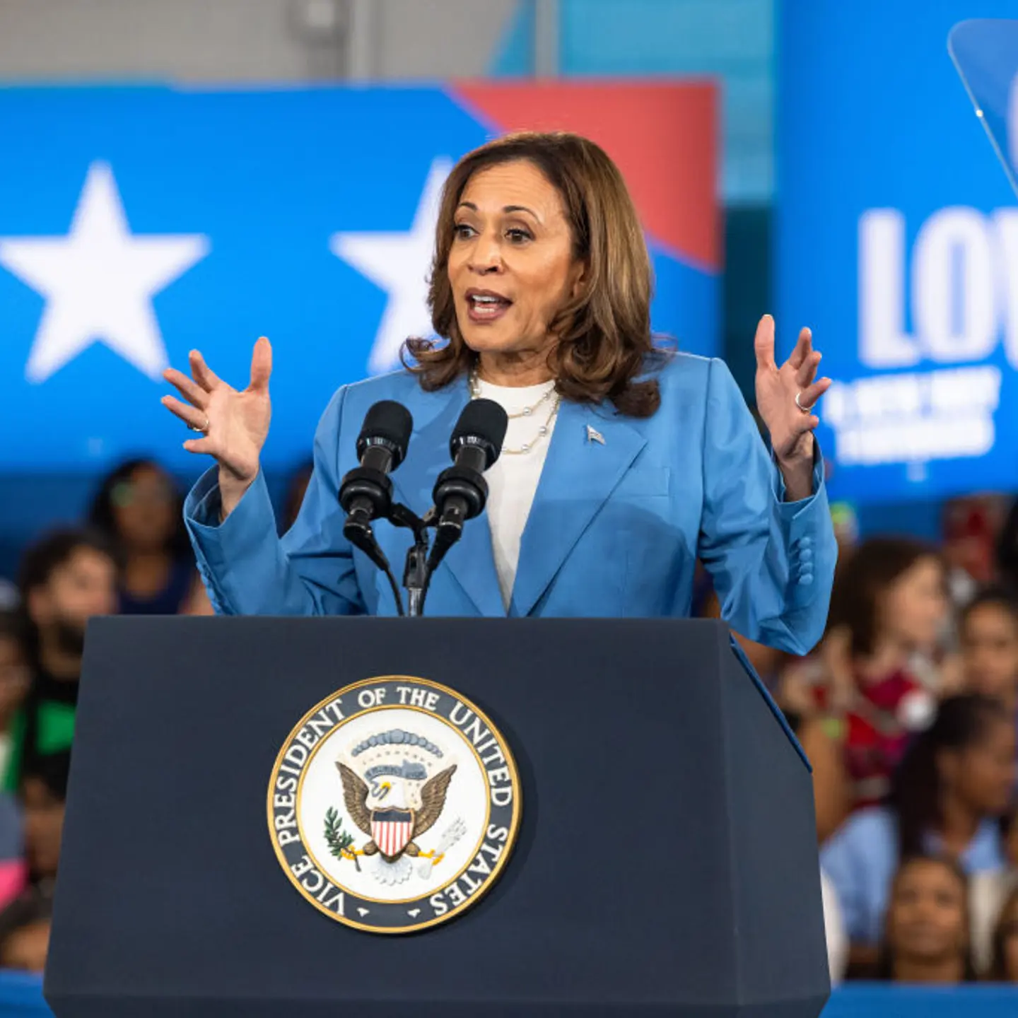 Kamala Harris Campaigns For President In Raleigh, North Carolina