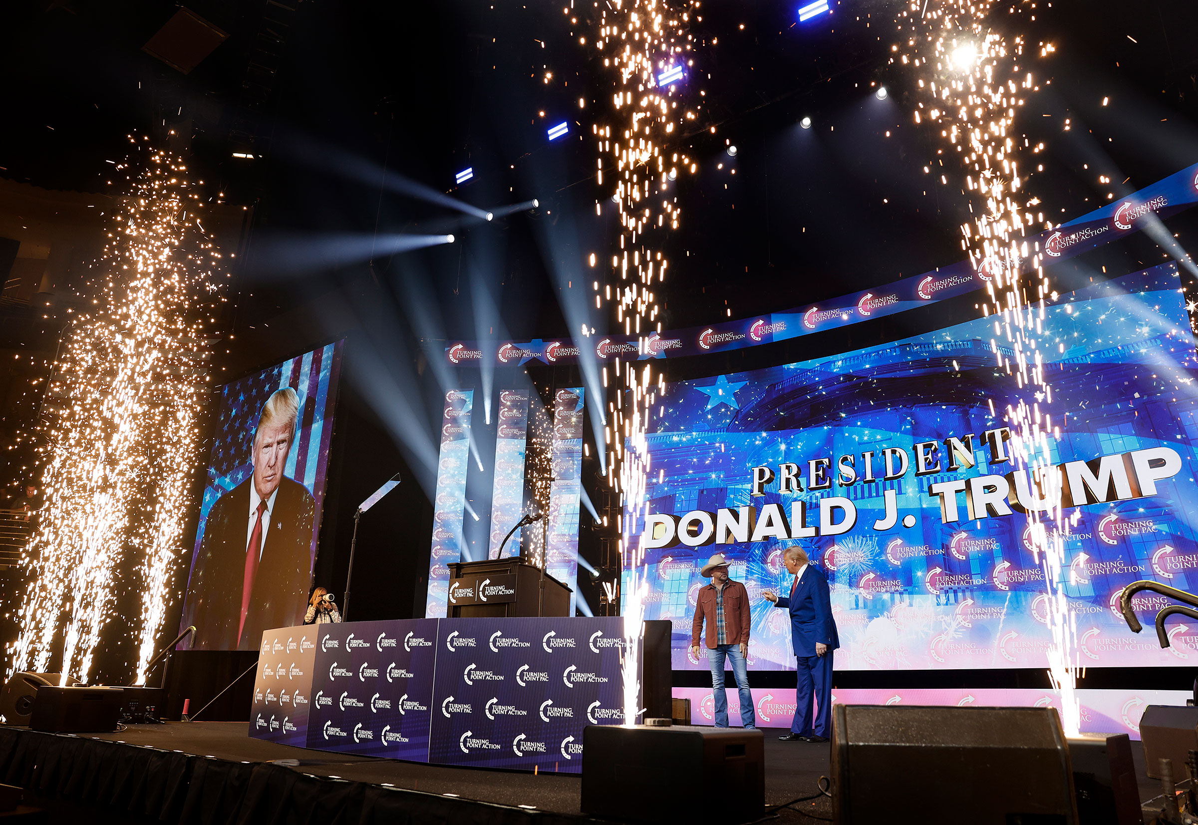 All the Celebrities Hitting the Trail for Harris and Trump