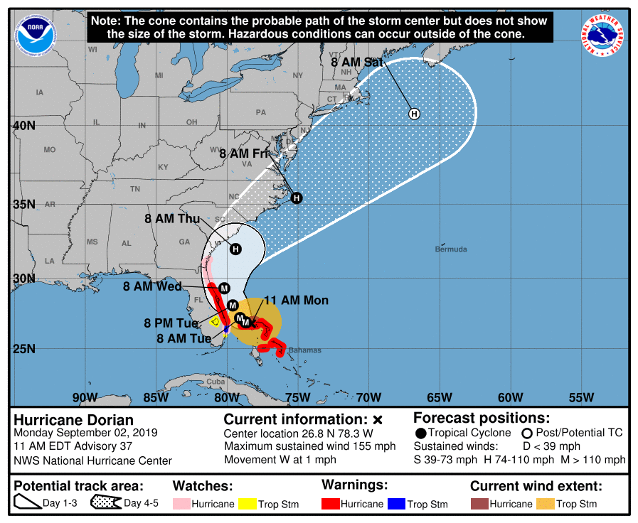 Hurricane Dorian's Slow Pace Makes It Even More Dangerous