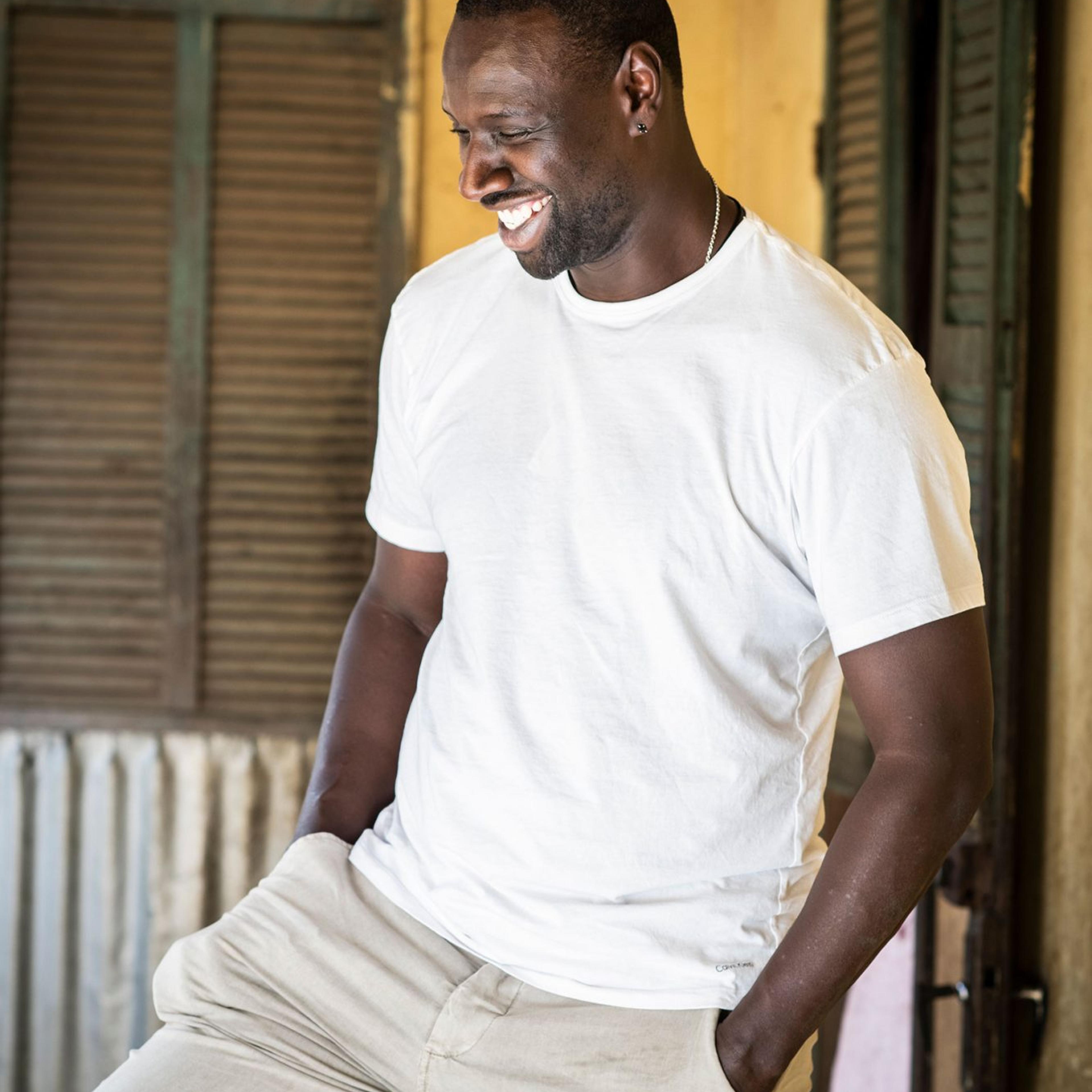 Omar Sy on set for a film in Senegal on Dec. 10, 2018.