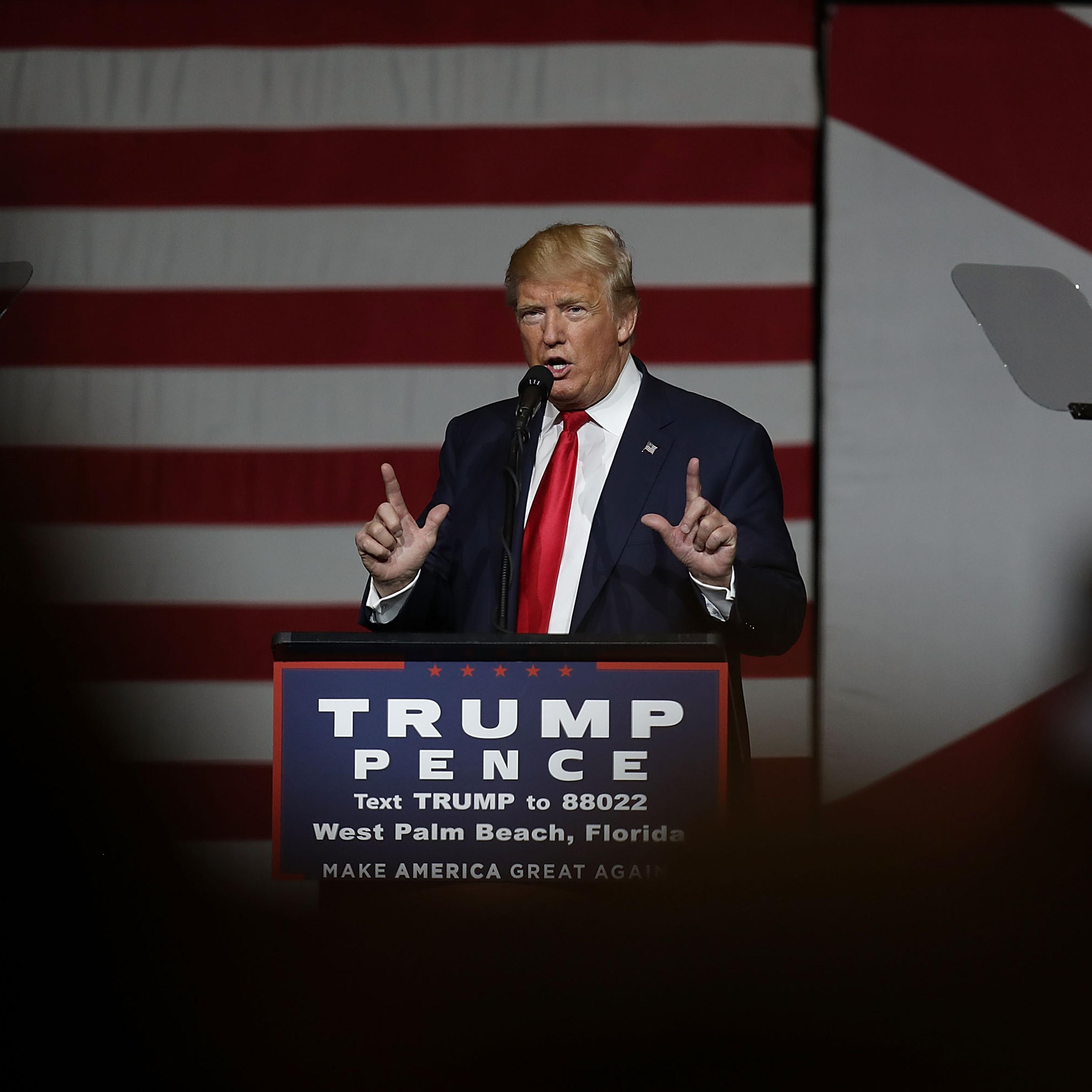 Trump Holds Campaign Event In West Palm Beach, Florida