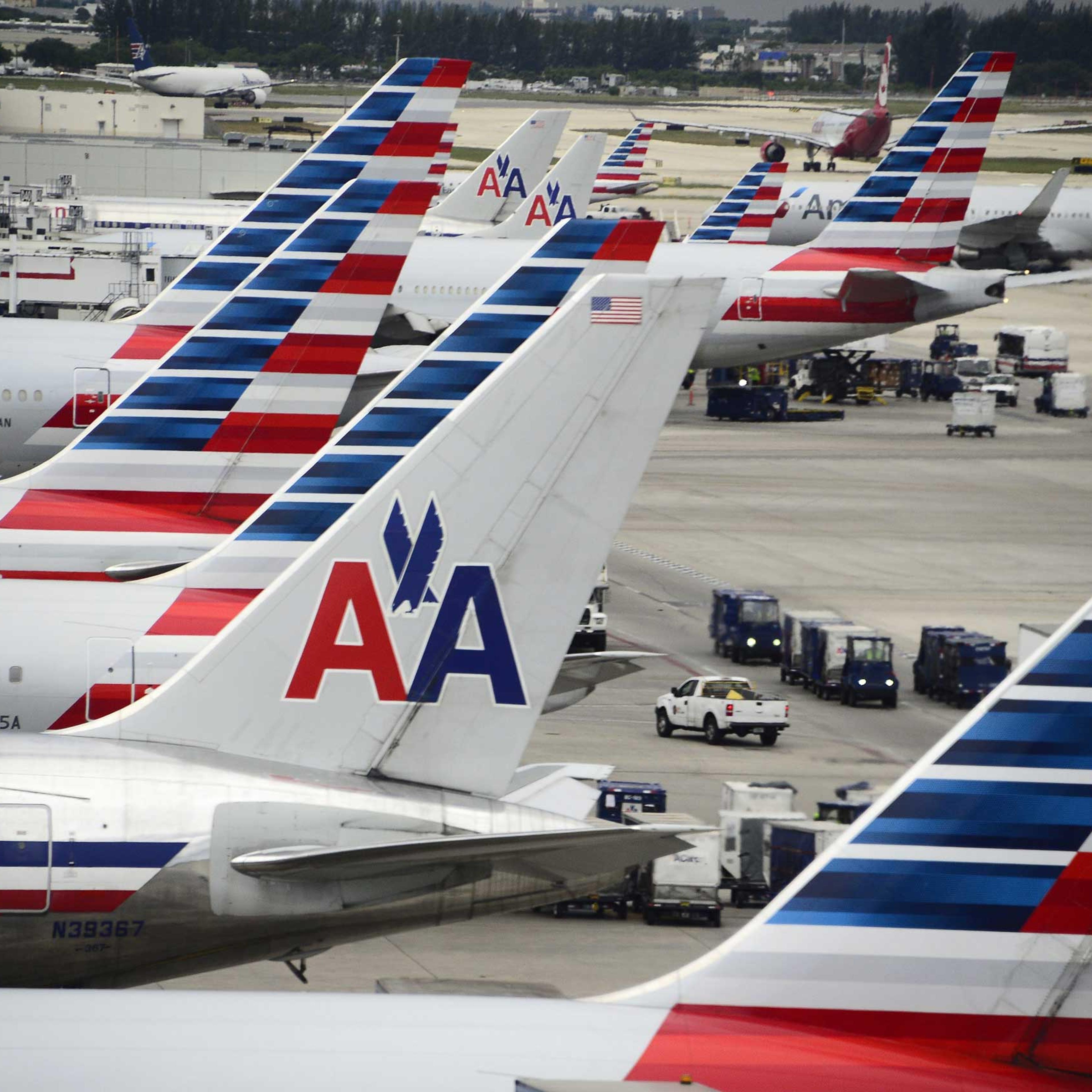American Airlines passenger planes.