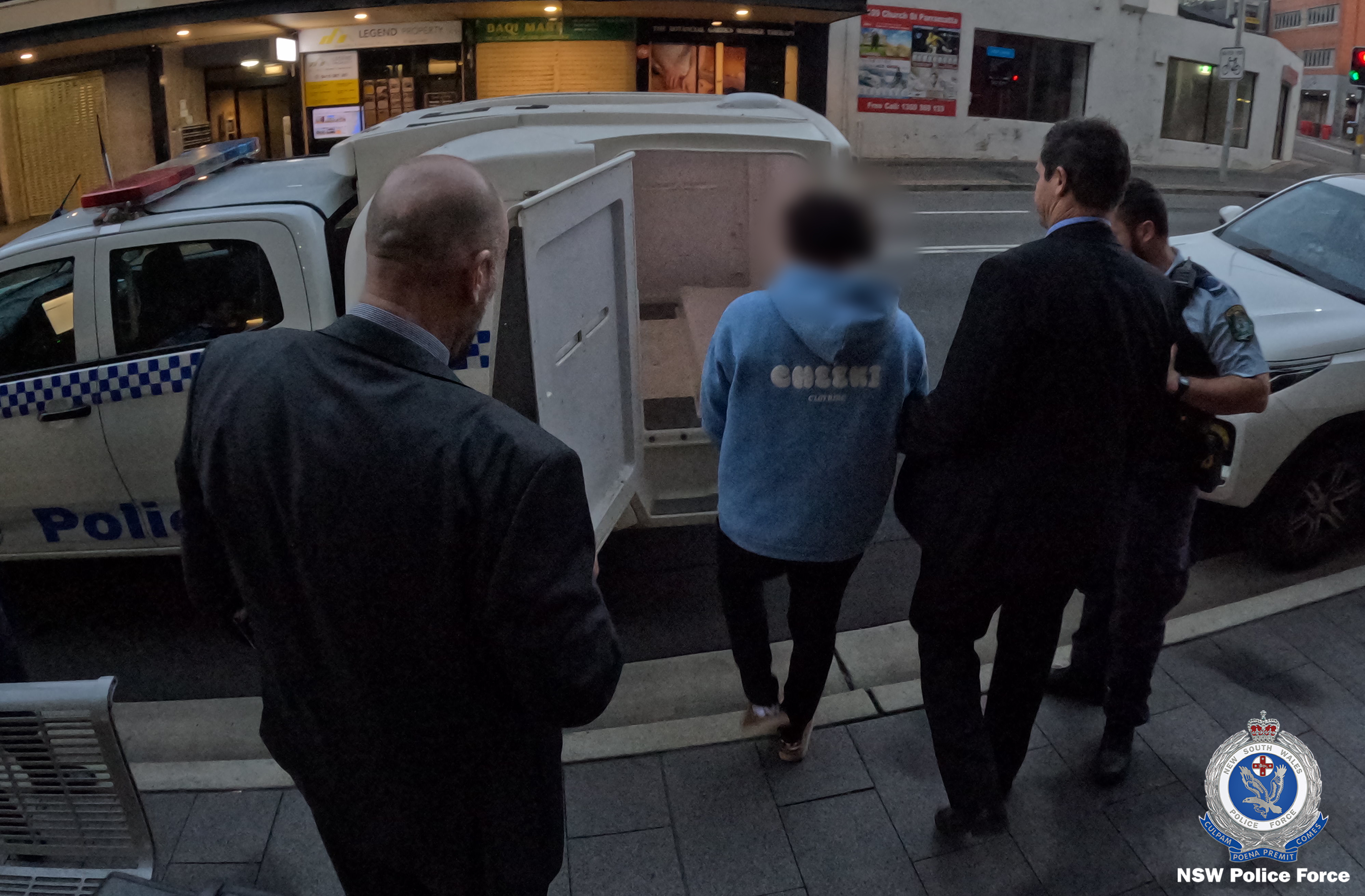 Detectives arrest a 27-year-old Australian League player in Paramatta, New South Wales on Friday, May 17, 2024 alongside two other players in separate raids for their alleged involvement in a yellow card-fixing scheme.