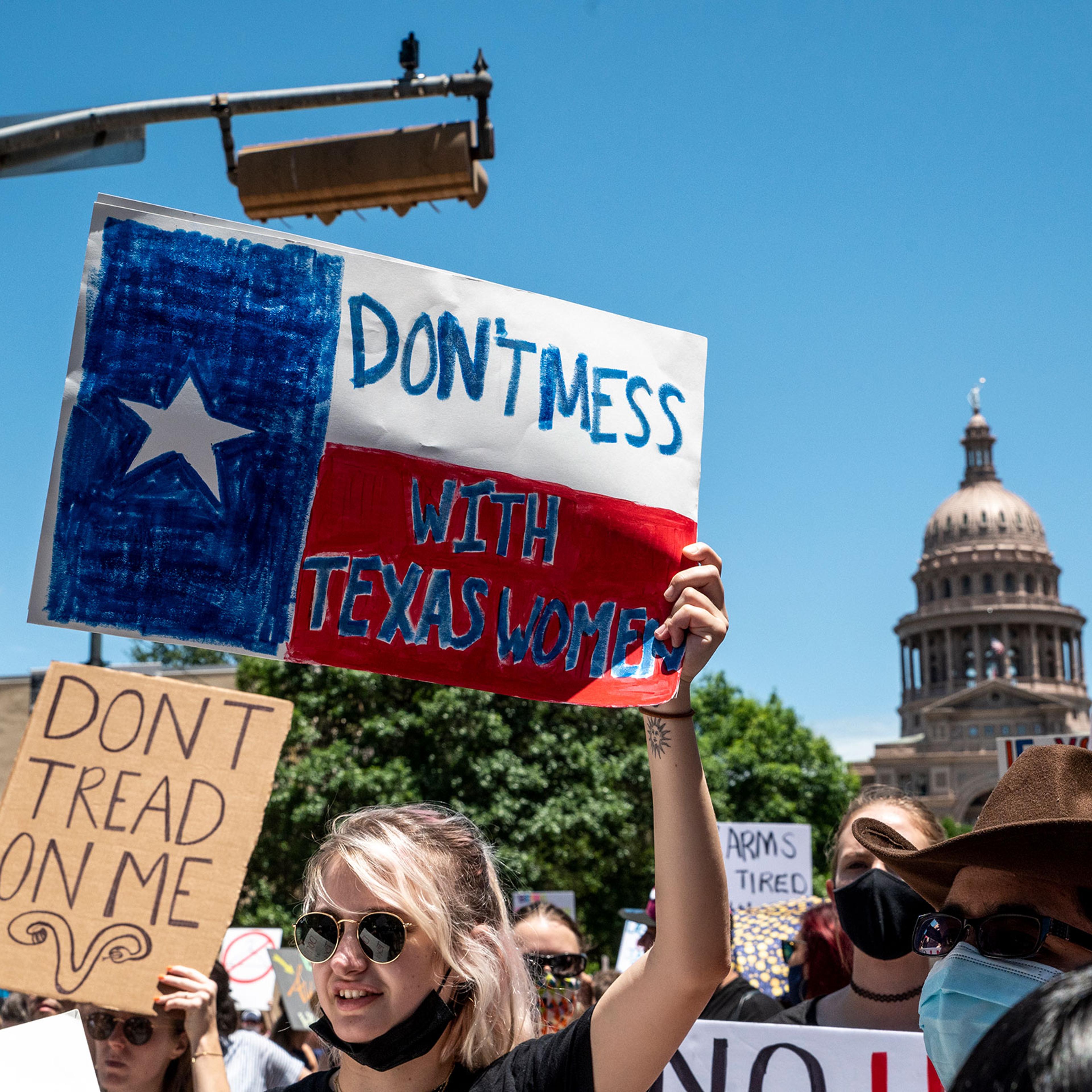 Protestors Rally Against Restrictive New Texas Abortion Law In Austin