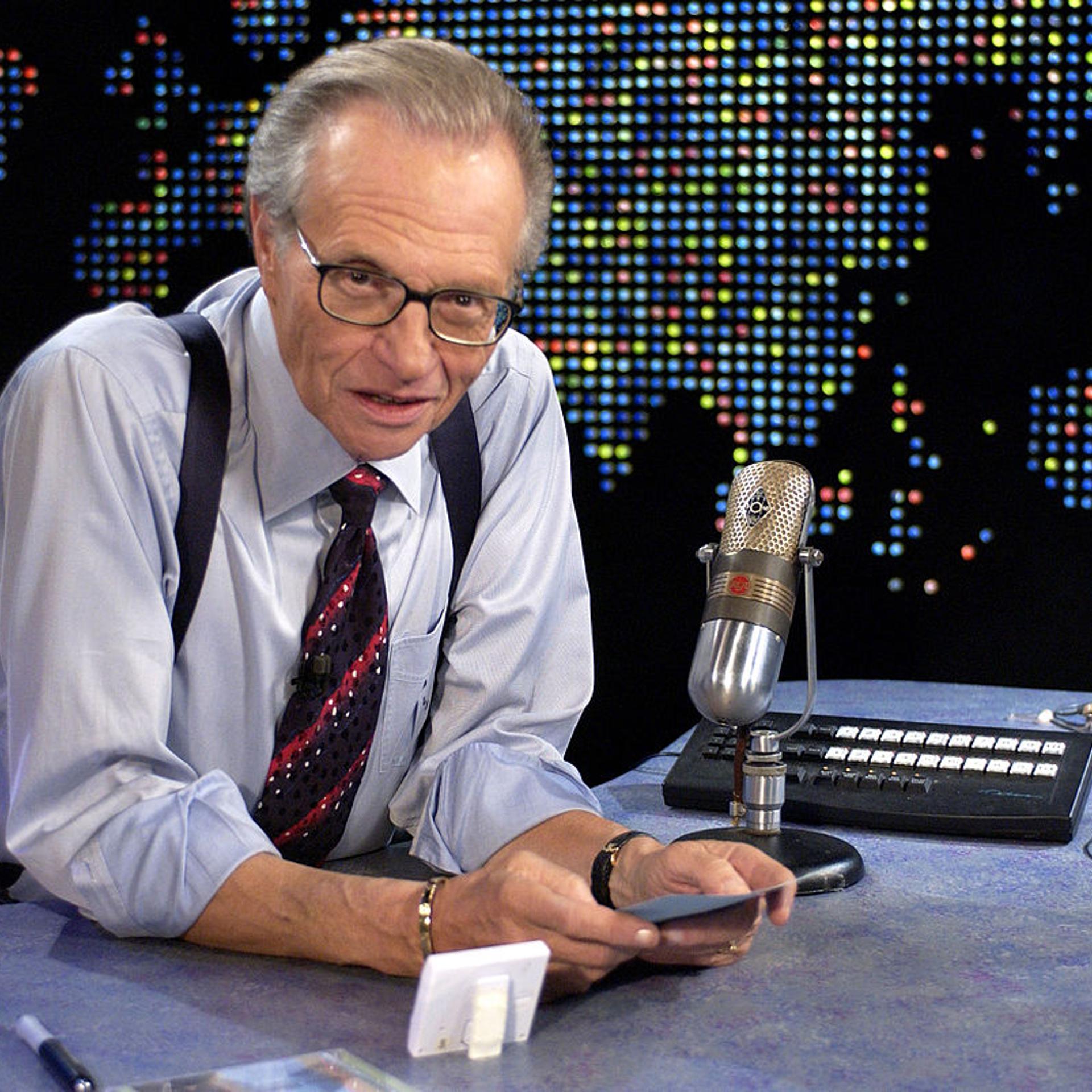 Larry King on "Larry King Live" at CNN Studios in Hollywood California