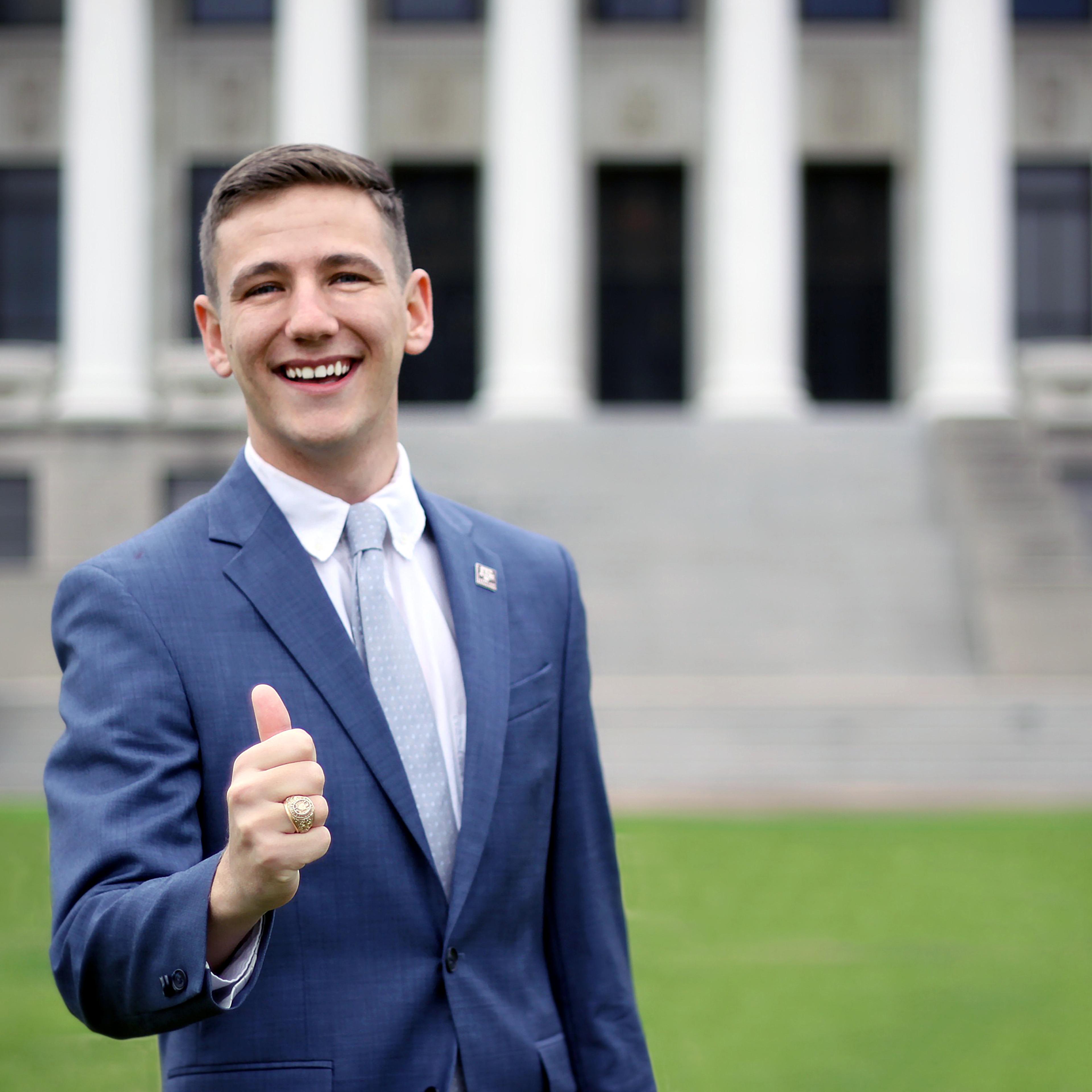 Bobby Brooks, a junior at Texas A&M University, was recently elected student body president.