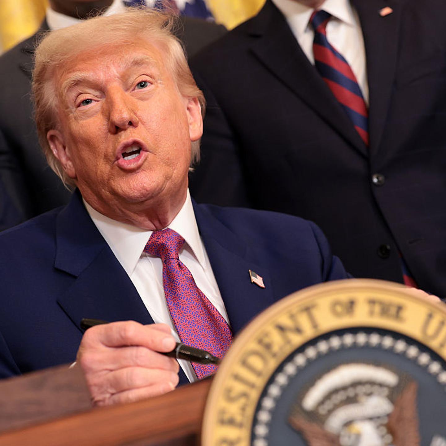 President Trump Holds Bill-Signing Ceremony At The White House