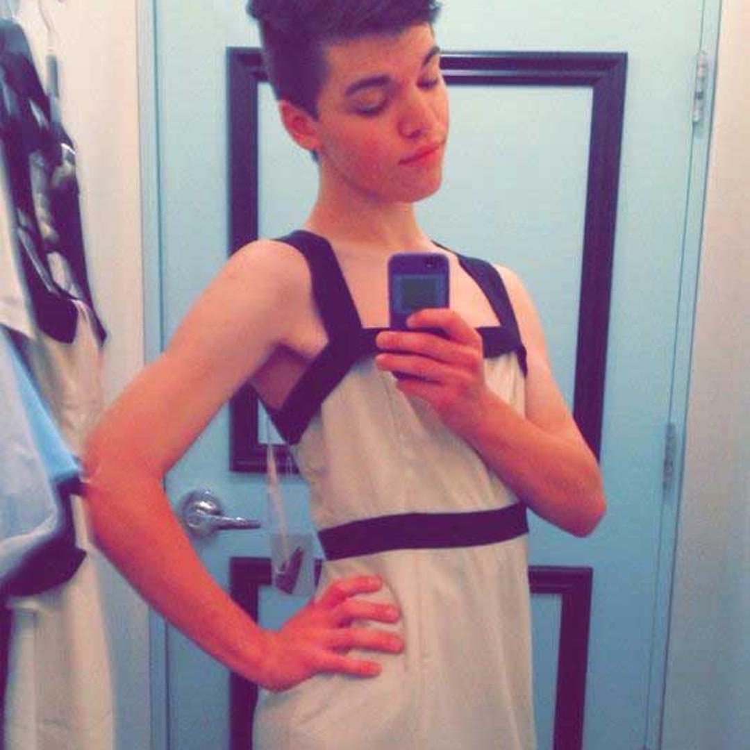 Leelah Alcorn posted this photo on Tumblr, stating "I don't take many selfies because I hate how I look as a boy and I rarely get a chance to dress as a girl, so I'm only posting 5, but this year was a big year for me."