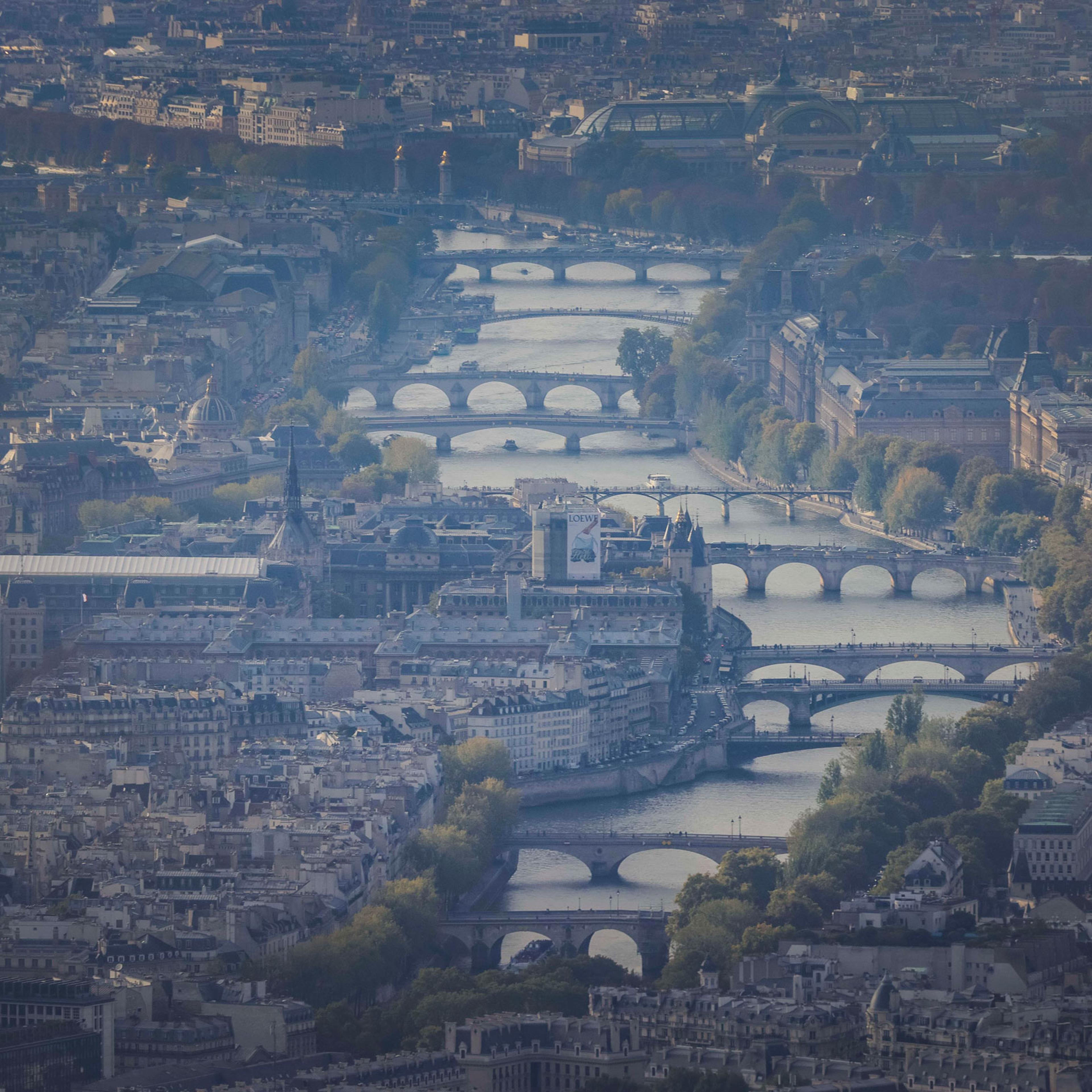 Pollution atmospherique sur Paris et ses environs
