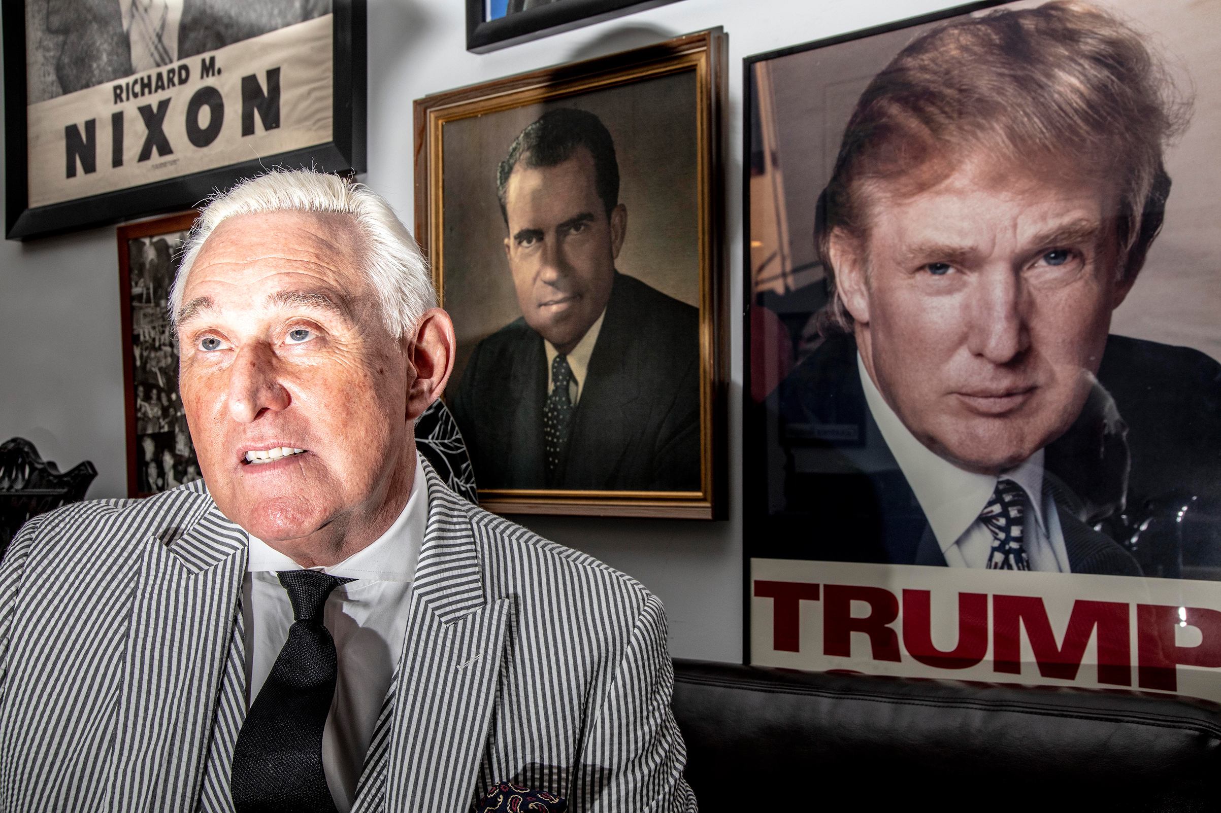 Roger Stone at his New York apartment in June 2018.