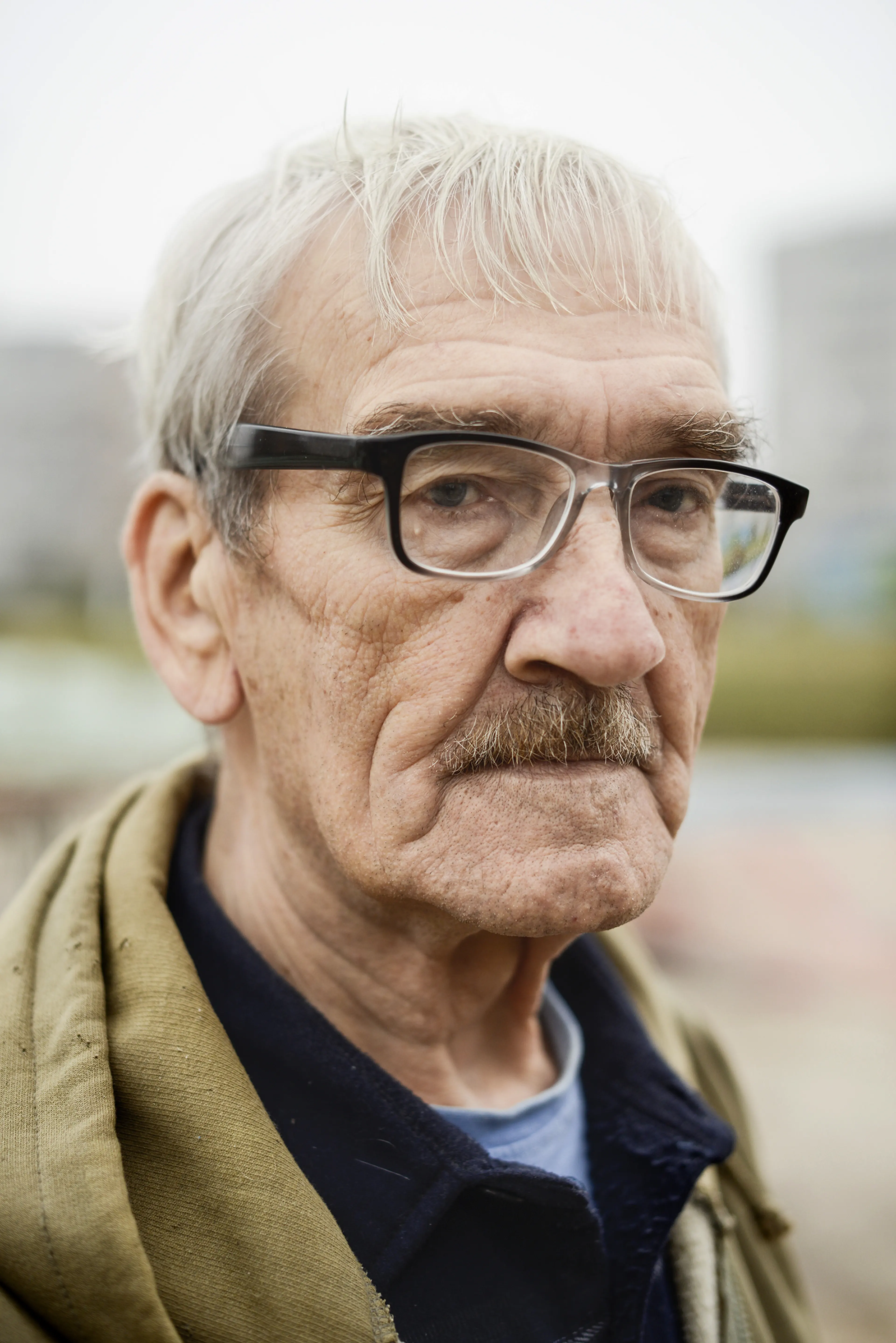 Stanislav Petrov, a former lieutenant colonel in the Soviet Air Defense Forces, photographed near his home in Moscow, Oct. 24, 2015.