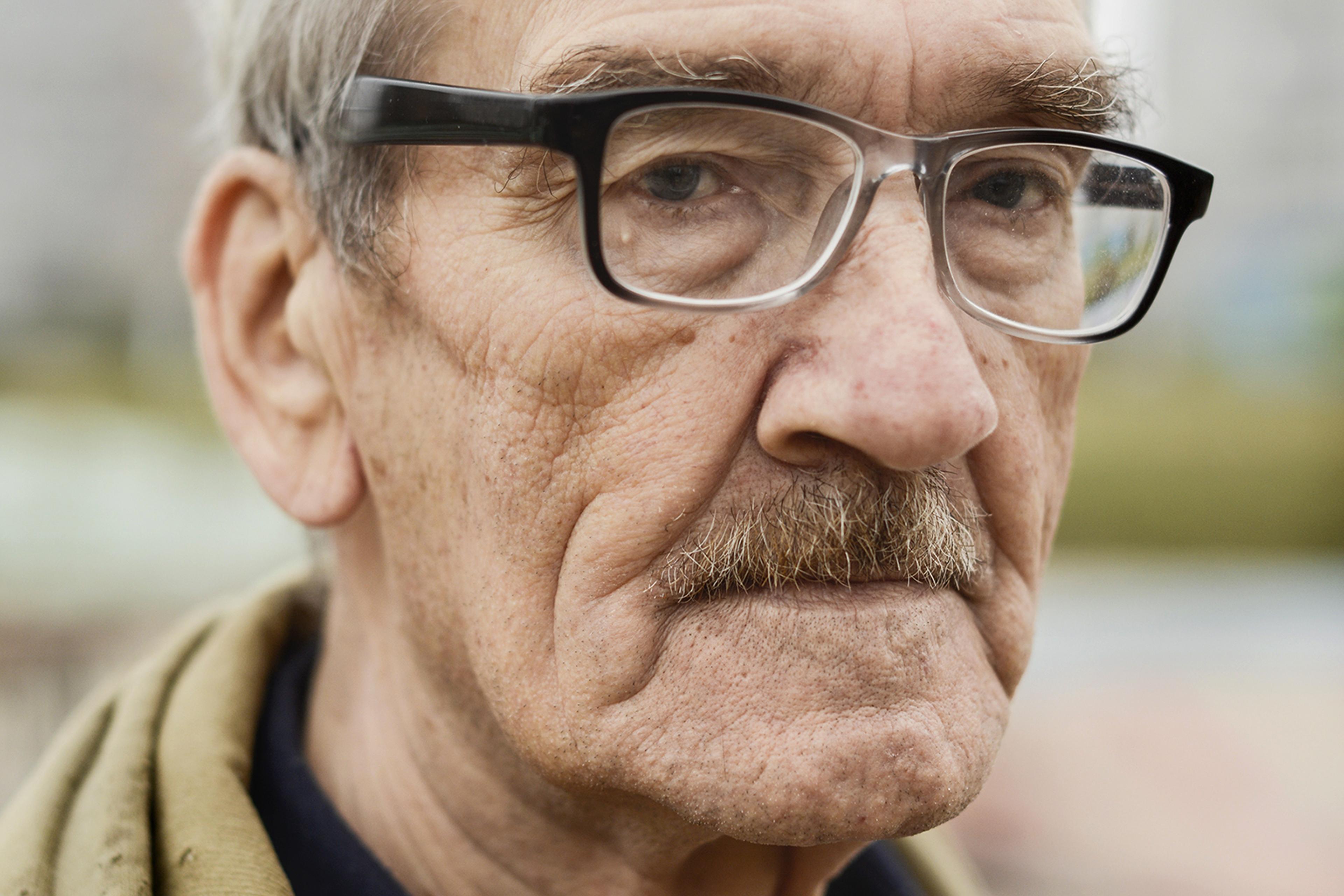 Stanislav Petrov, a former lieutenant colonel in the Soviet Air Defense Forces, photographed near his home in Moscow, Oct. 24, 2015.