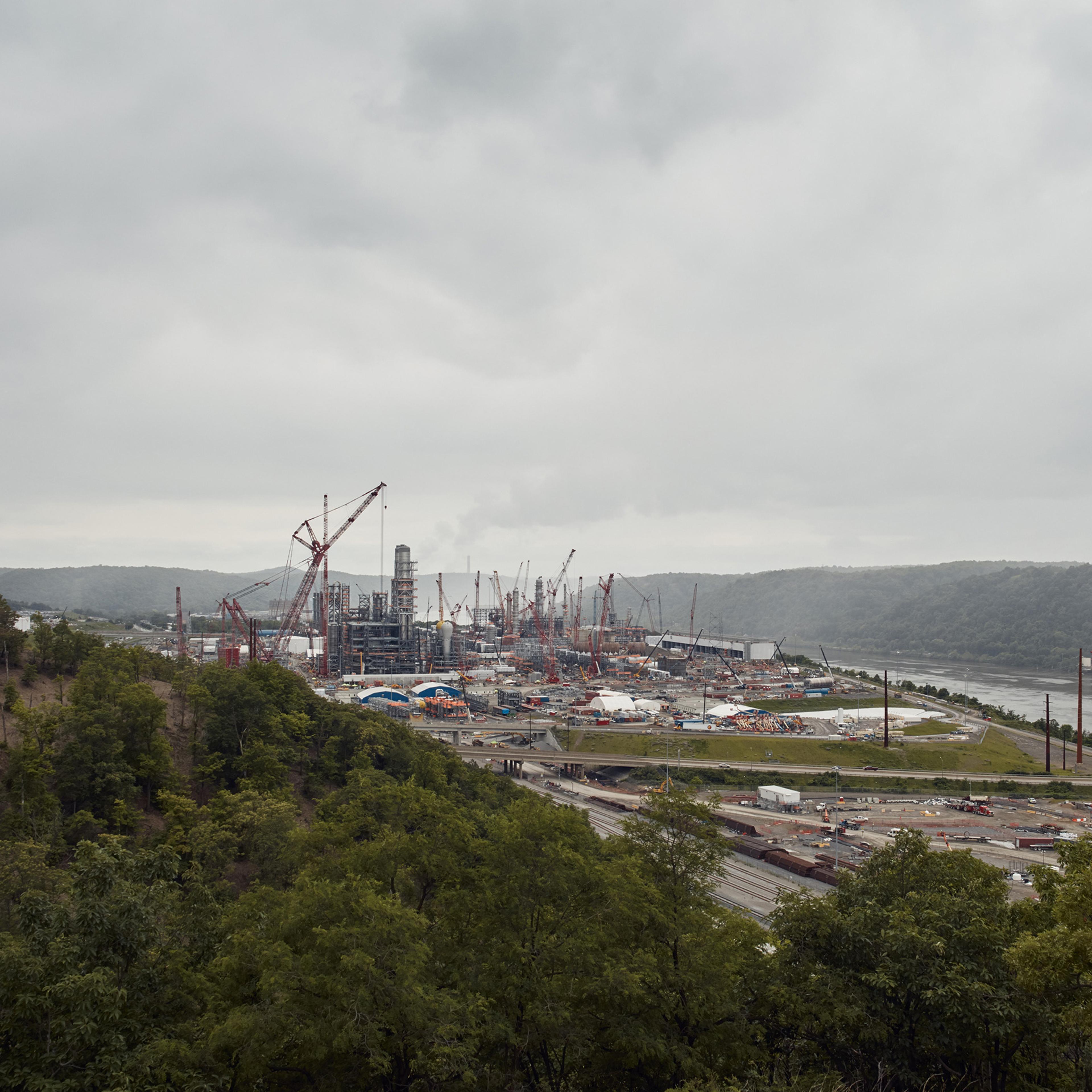 A $6 billion Shell plastics facility is currently under construction outside of Pittsburgh