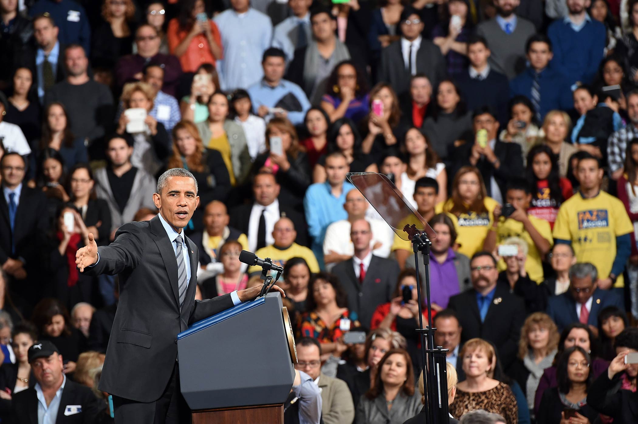 Obama Discusses His Immigration Plan At Visit To Las Vegas High School