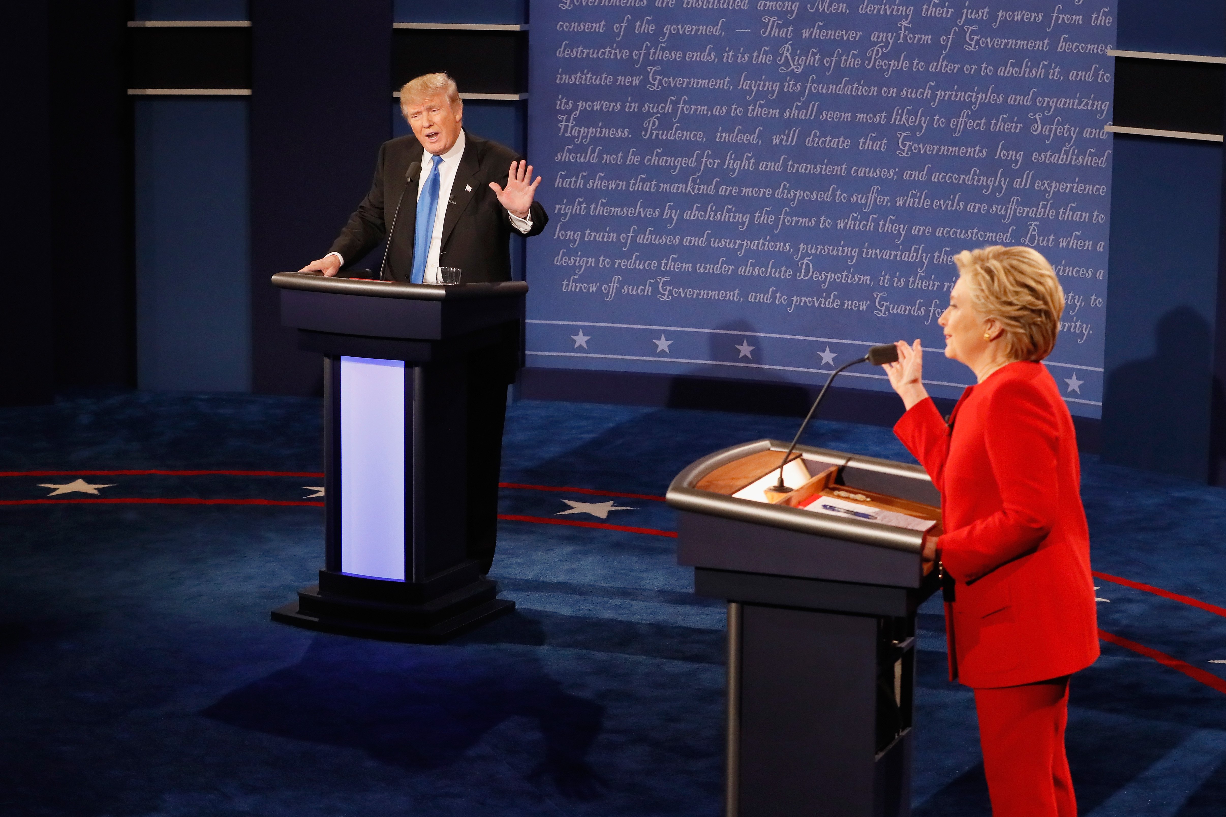 Hillary Clinton And Donald Trump Face Off In First Presidential Debate At Hofstra University