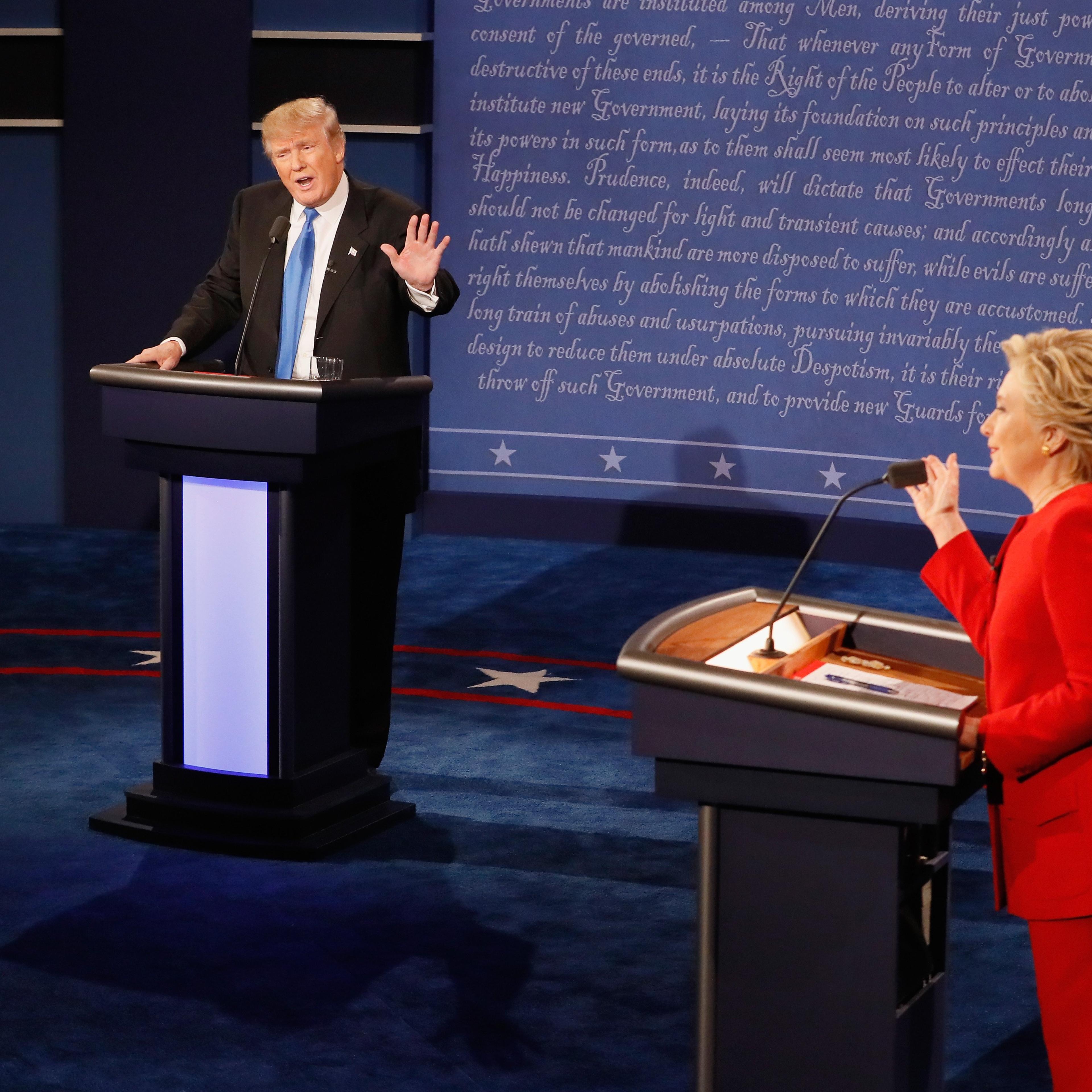 Hillary Clinton And Donald Trump Face Off In First Presidential Debate At Hofstra University