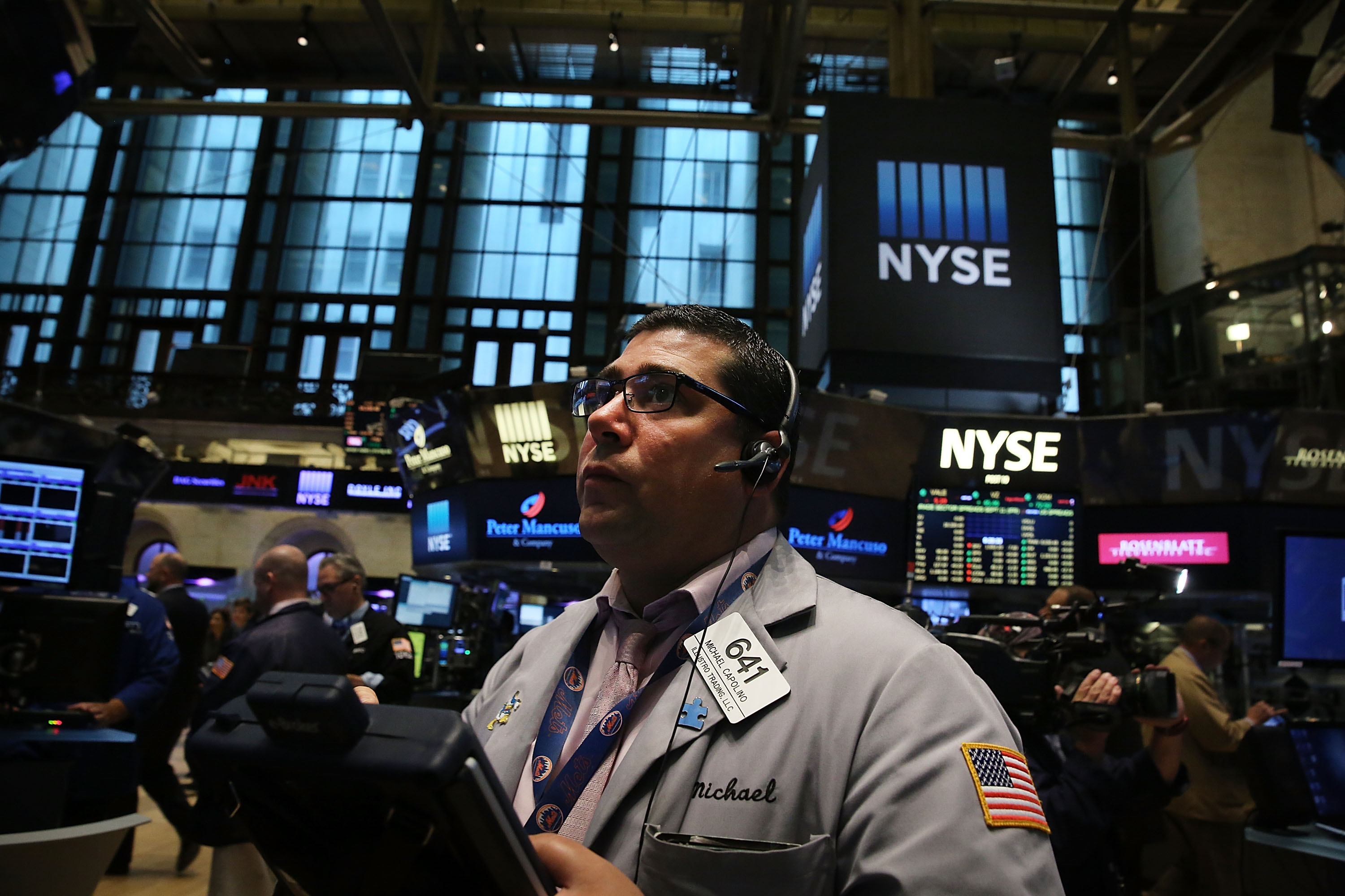 Moment Of Silence In Honor Of 9/11 Victims Held At New York Stock Exchange