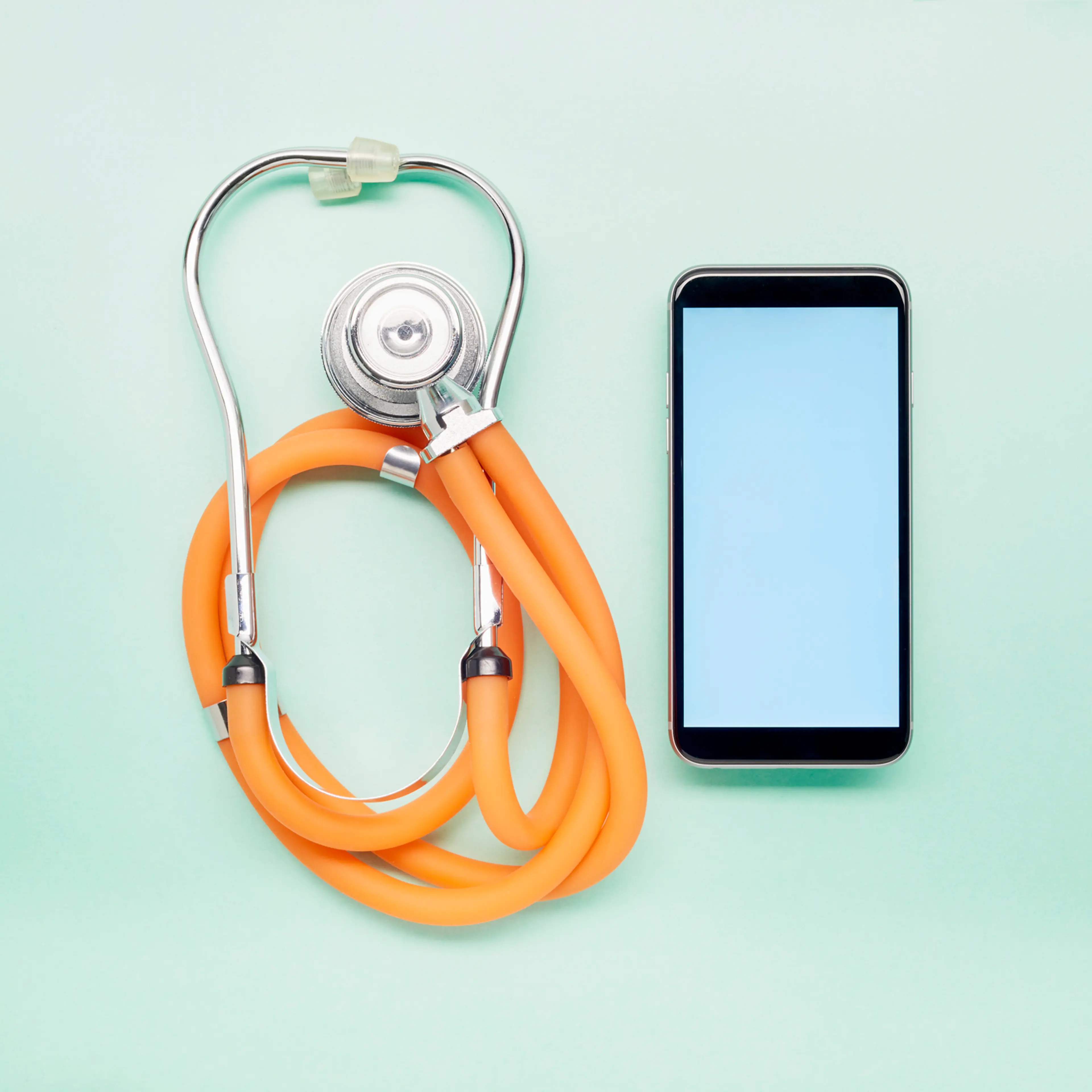 stethoscope and phone