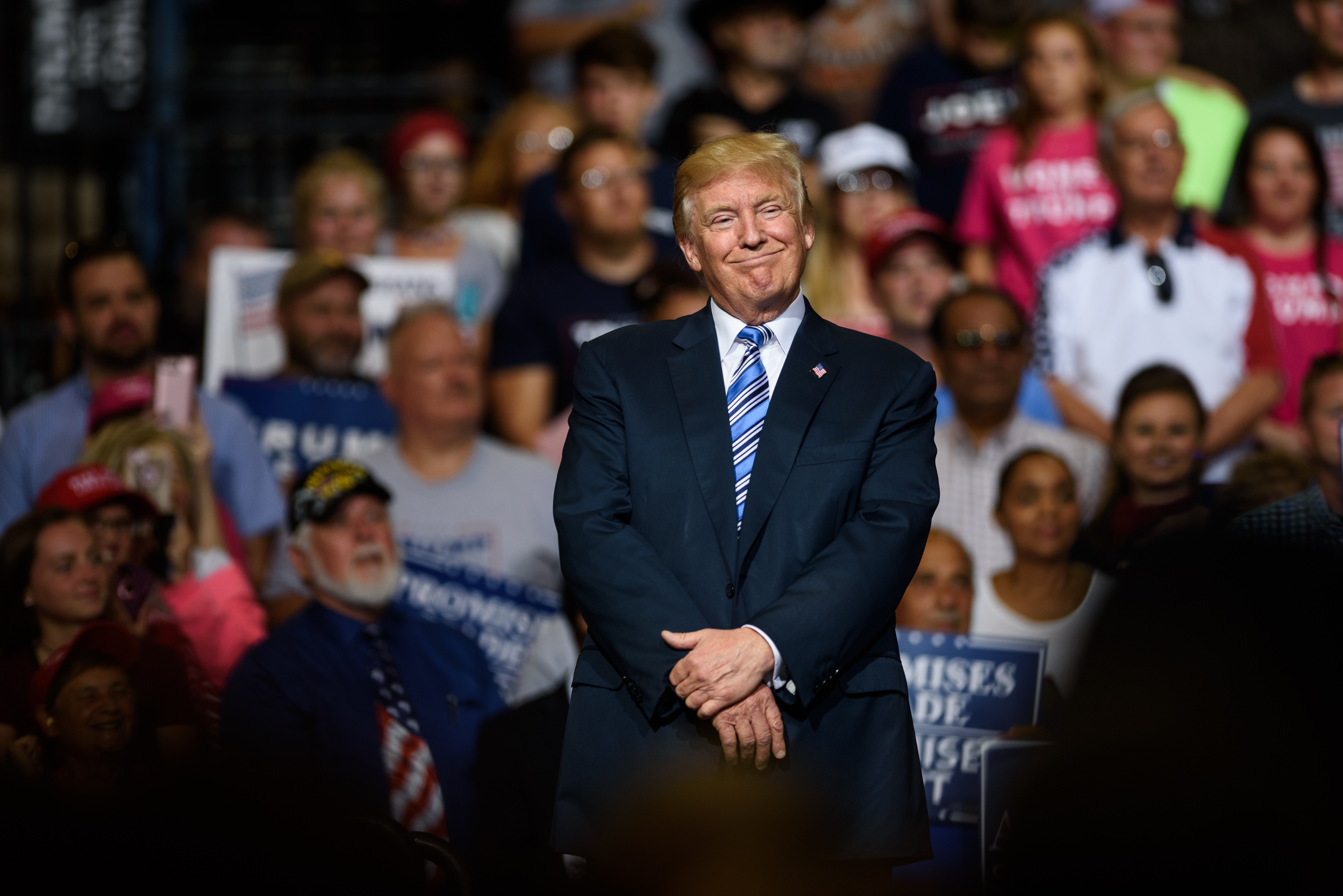 President Trump Holds Rally In Huntington, West Virginia