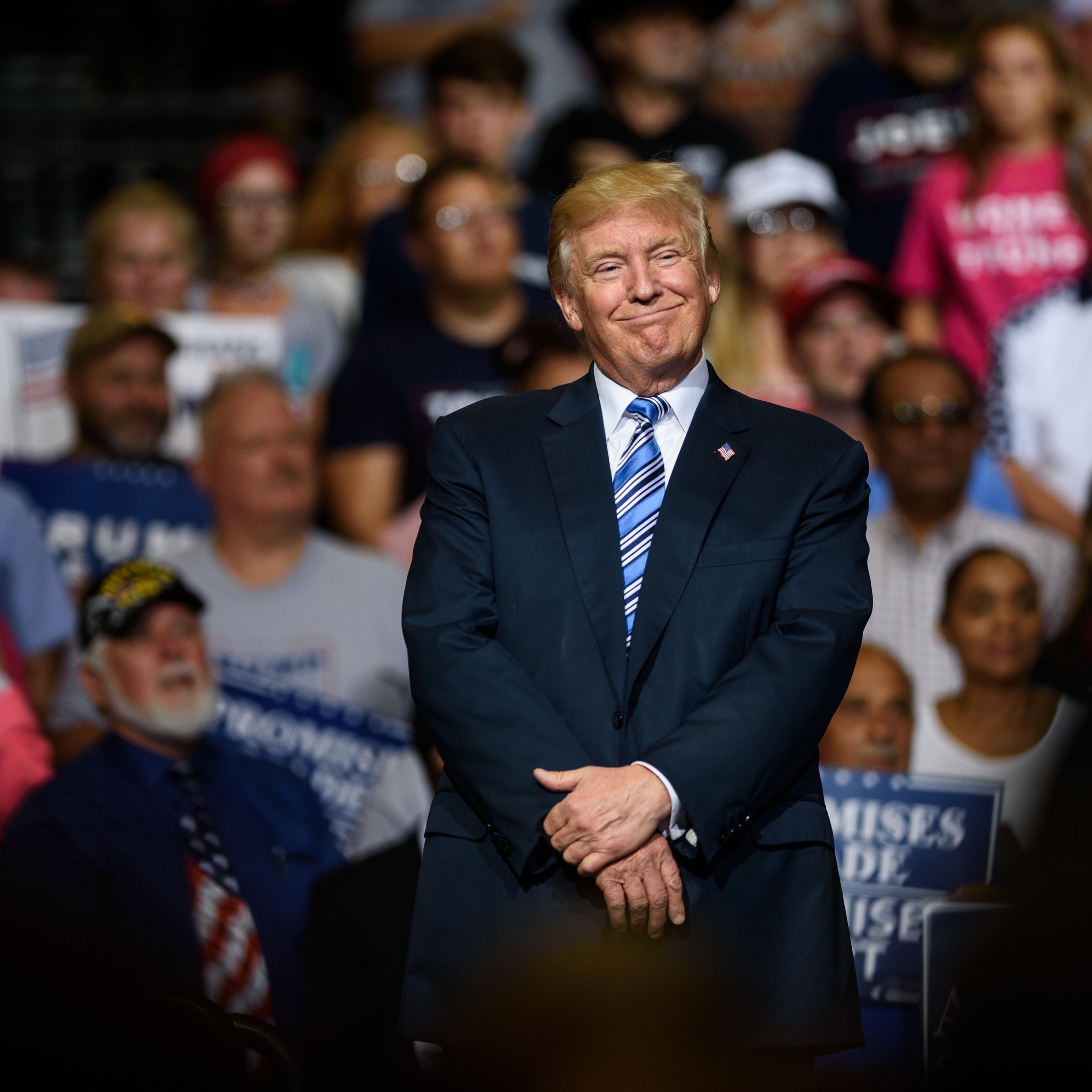 President Trump Holds Rally In Huntington, West Virginia