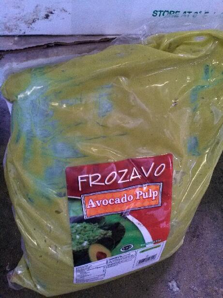 Marijuana was found hidden inside bags of avocado pulp.