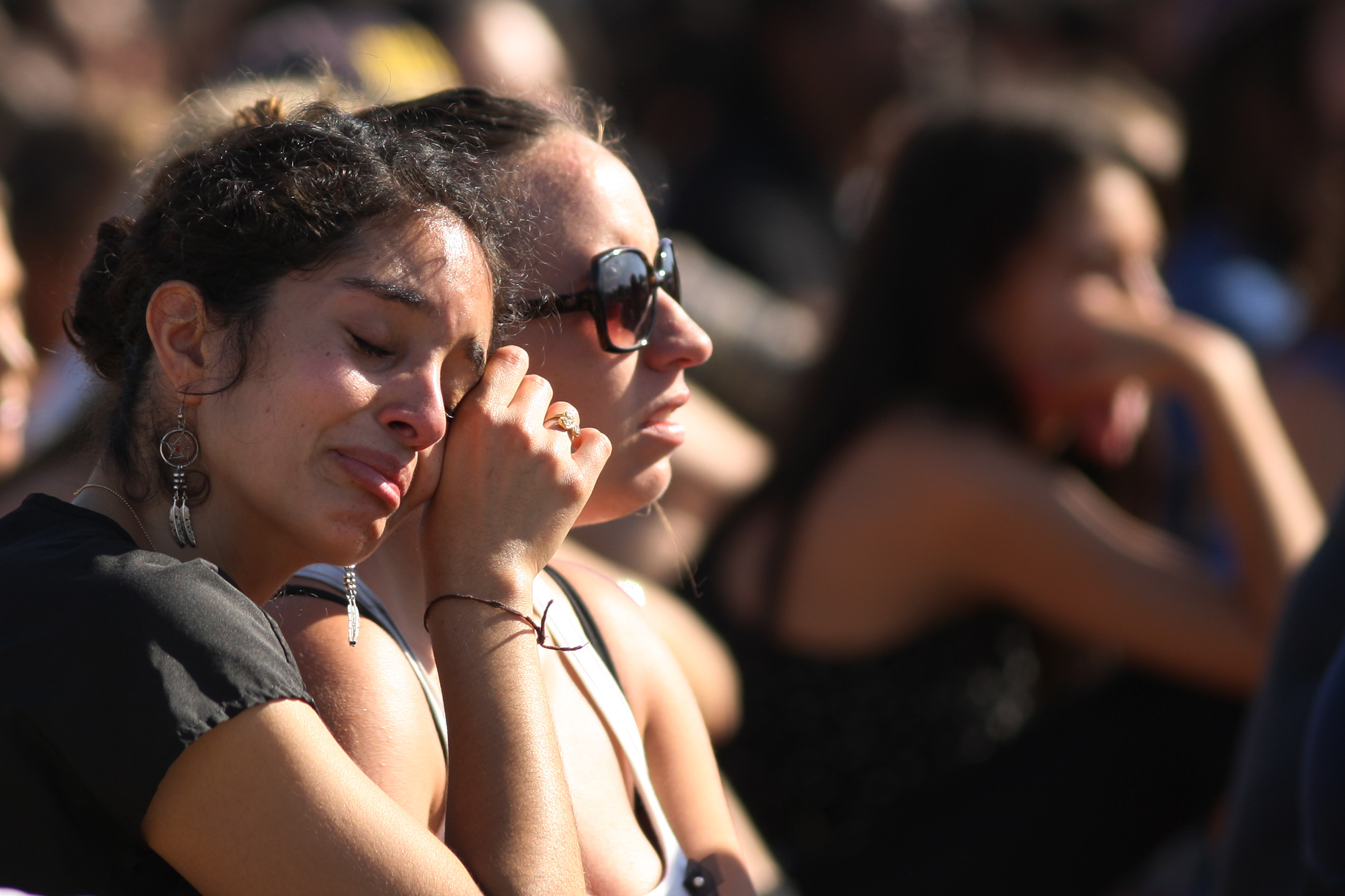 UCSB Holds Memorial Service For Shooting Victims At Harder Stadium