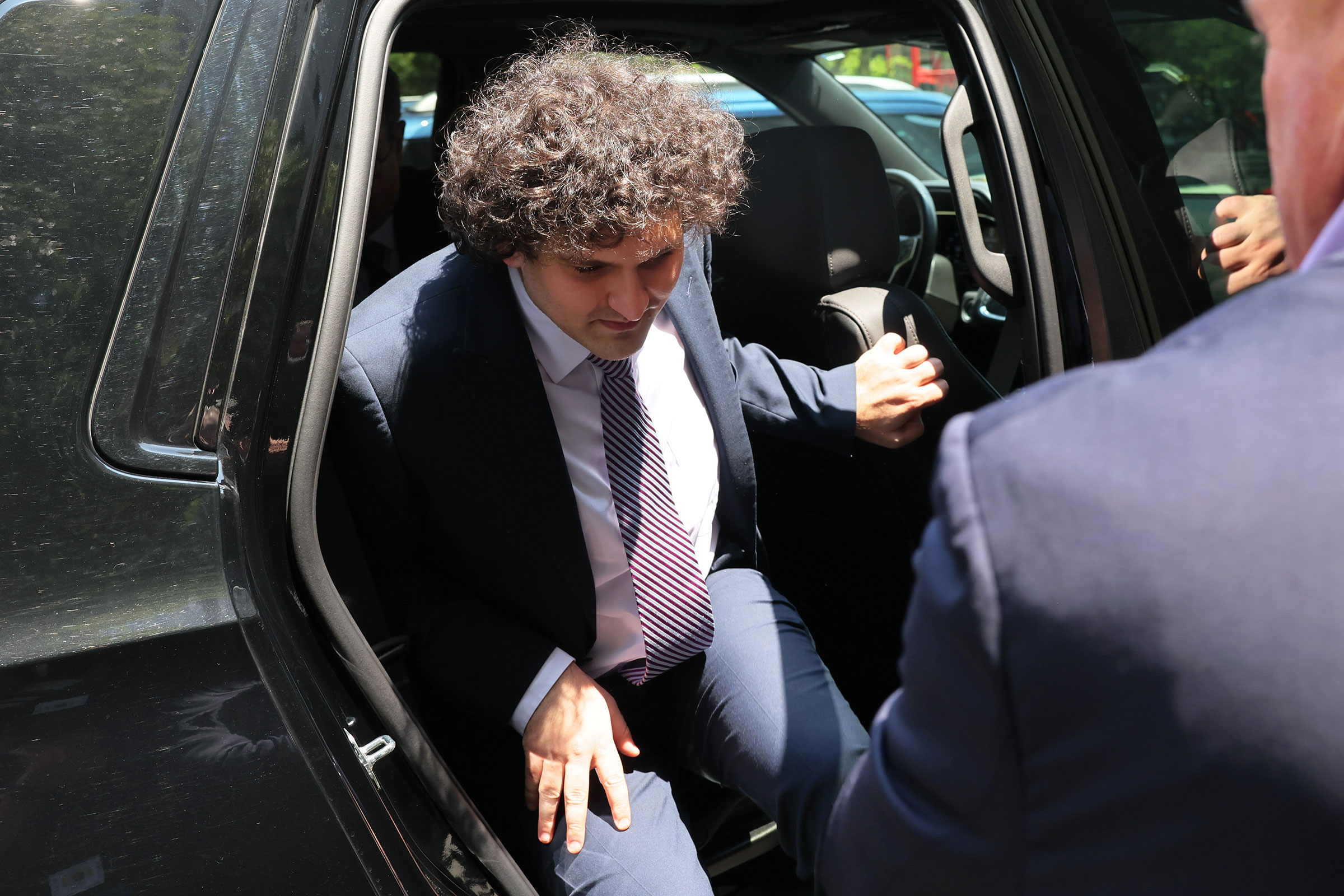Sam Bankman-Fried arrives at Manhattan Federal Court in July 2023.