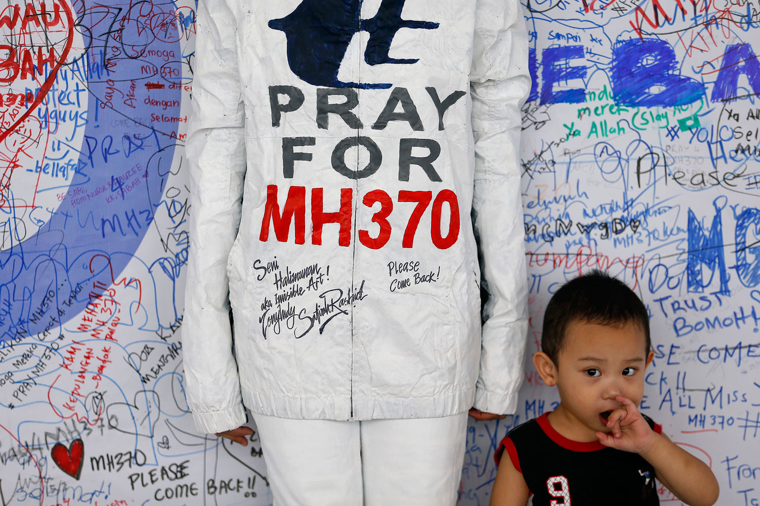 Wall of Hope for missing Malaysia Airlines MH370