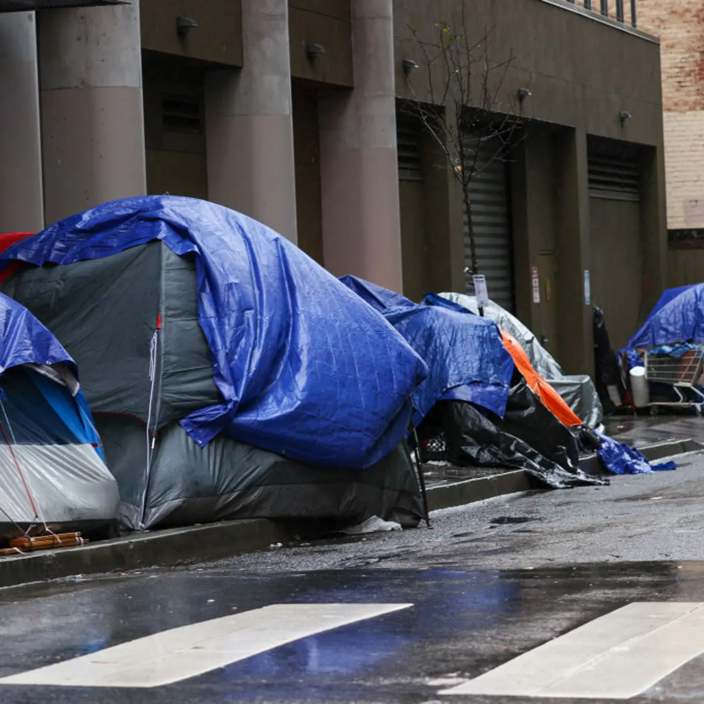 Homelessness in San Francisco during winter
