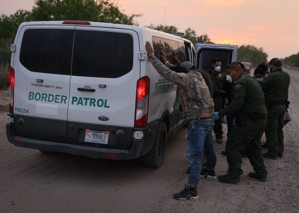 Migrants Cross Into Texas From Mexico