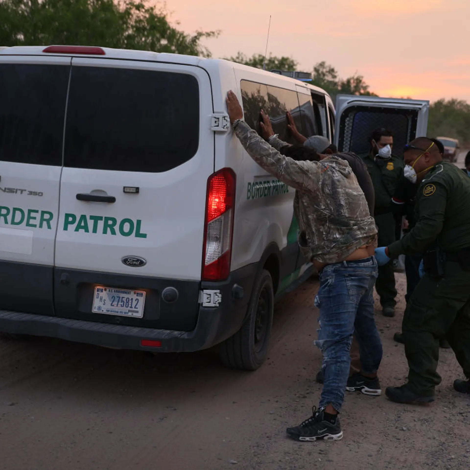 Migrants Cross Into Texas From Mexico