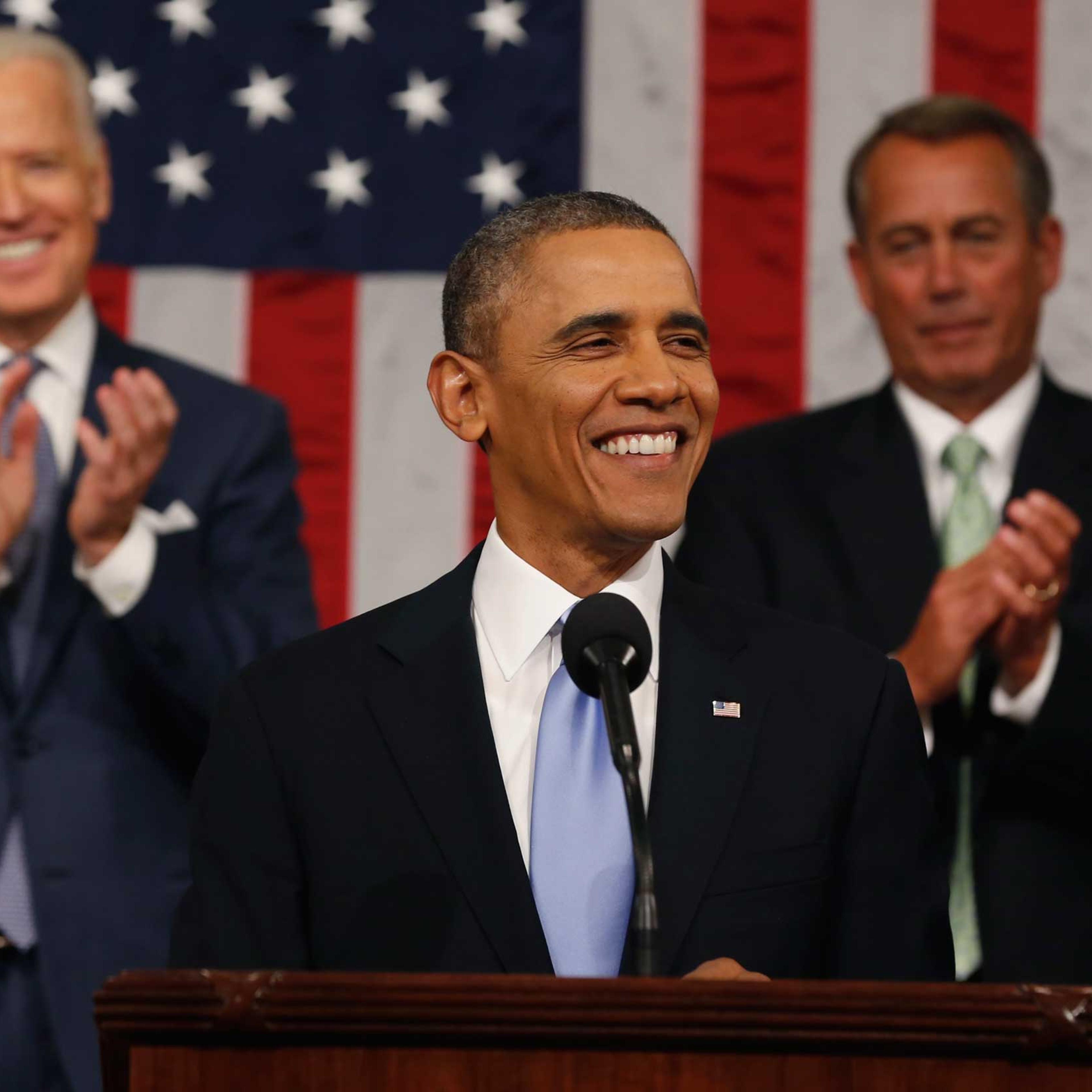 President Obama Delivers State Of The Union Address At U.S. Capitol