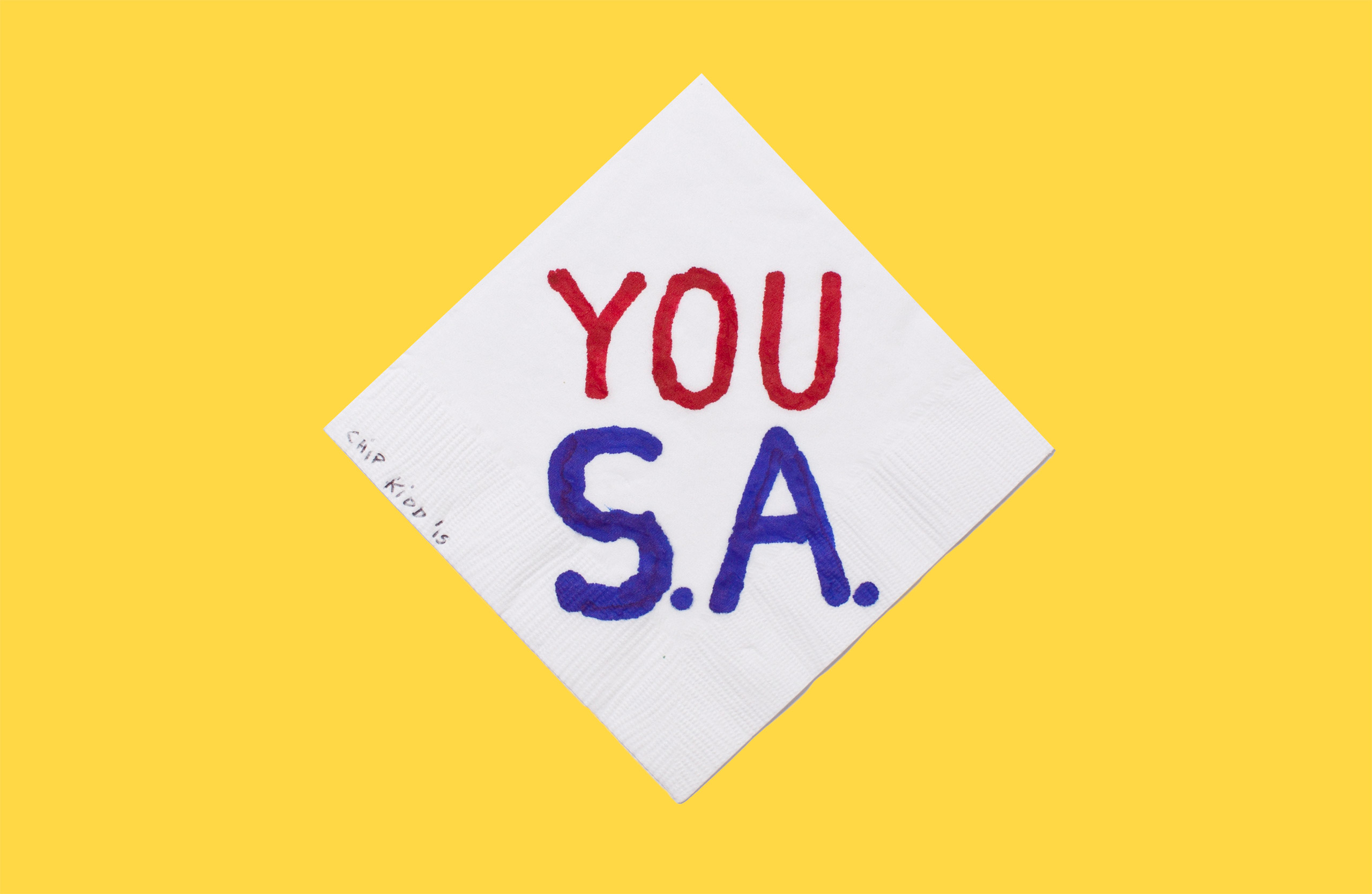 Question Everything America Logo Chip Kidd