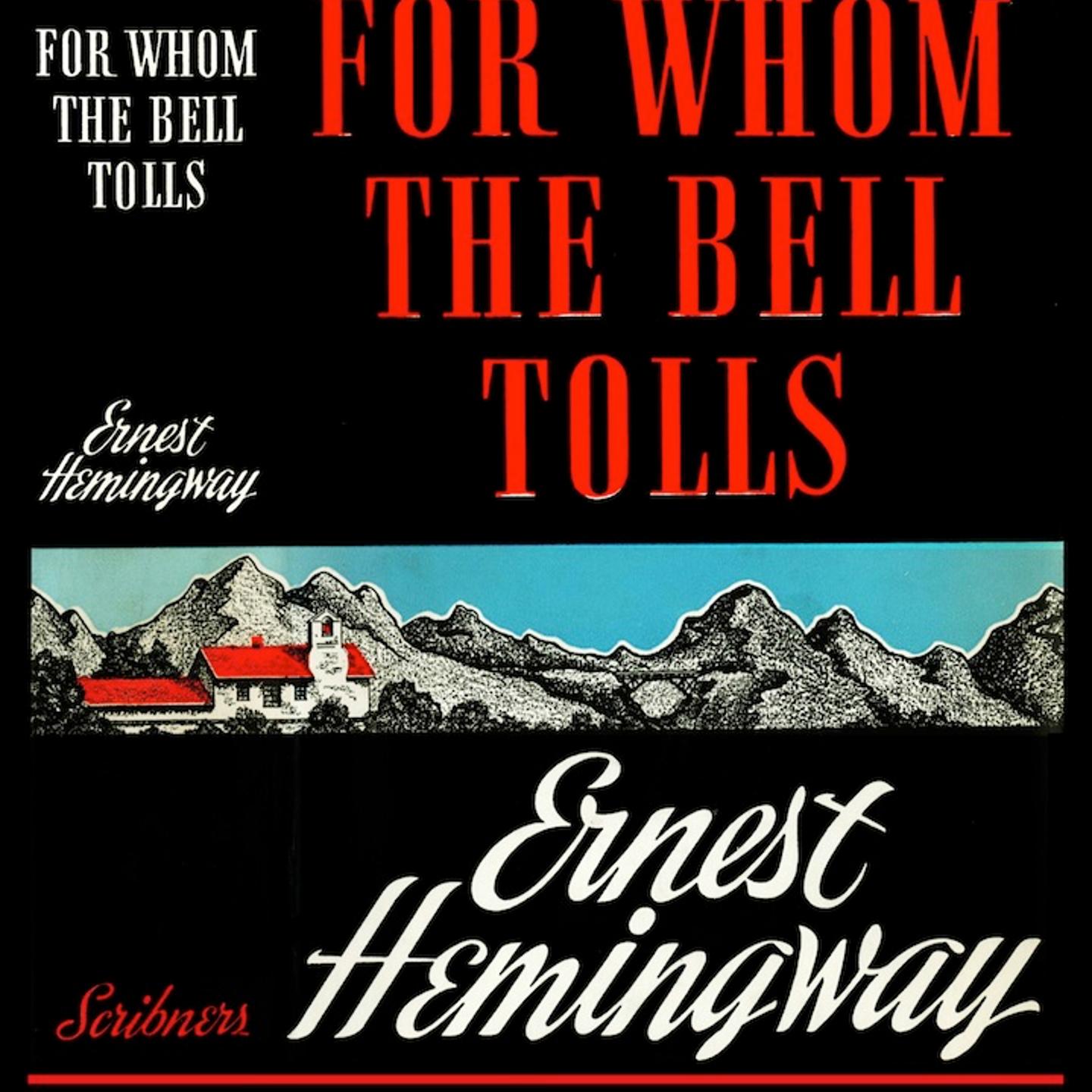 For Whom the Bell Tolls is a novel by Ernest Hemingway in 1940. It tells the story of Robert Jordan, a young American in the International Brigades attached to a republican guerrilla unit during the Spanish Civil War.