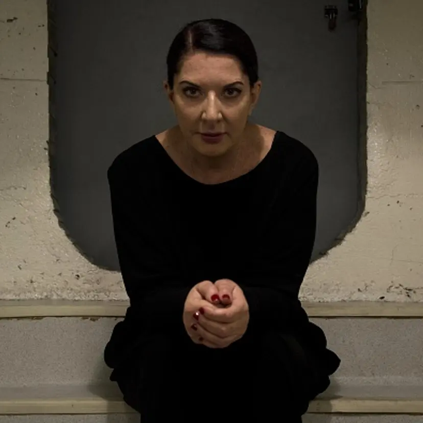 Serbian-born performance artist Marina Abramovic poses during an interview with AFP in Sao Paulo, Brazil on April 8, 2015.