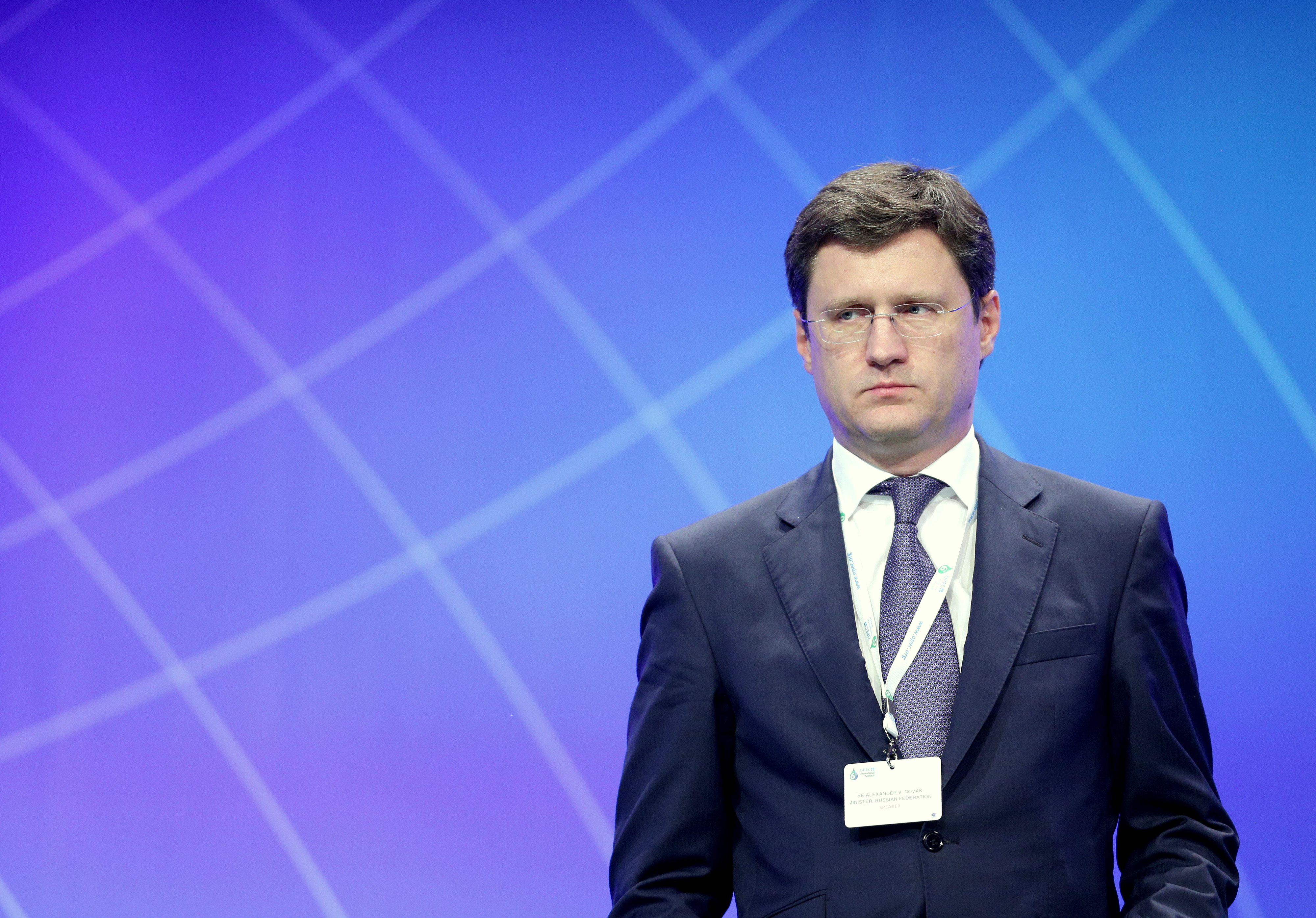 Alexander Novak, Russia's energy minister, at the 6th OPEC International Seminar "Petroleum: An engine for Global Development" in Vienna on June 3, 2015.