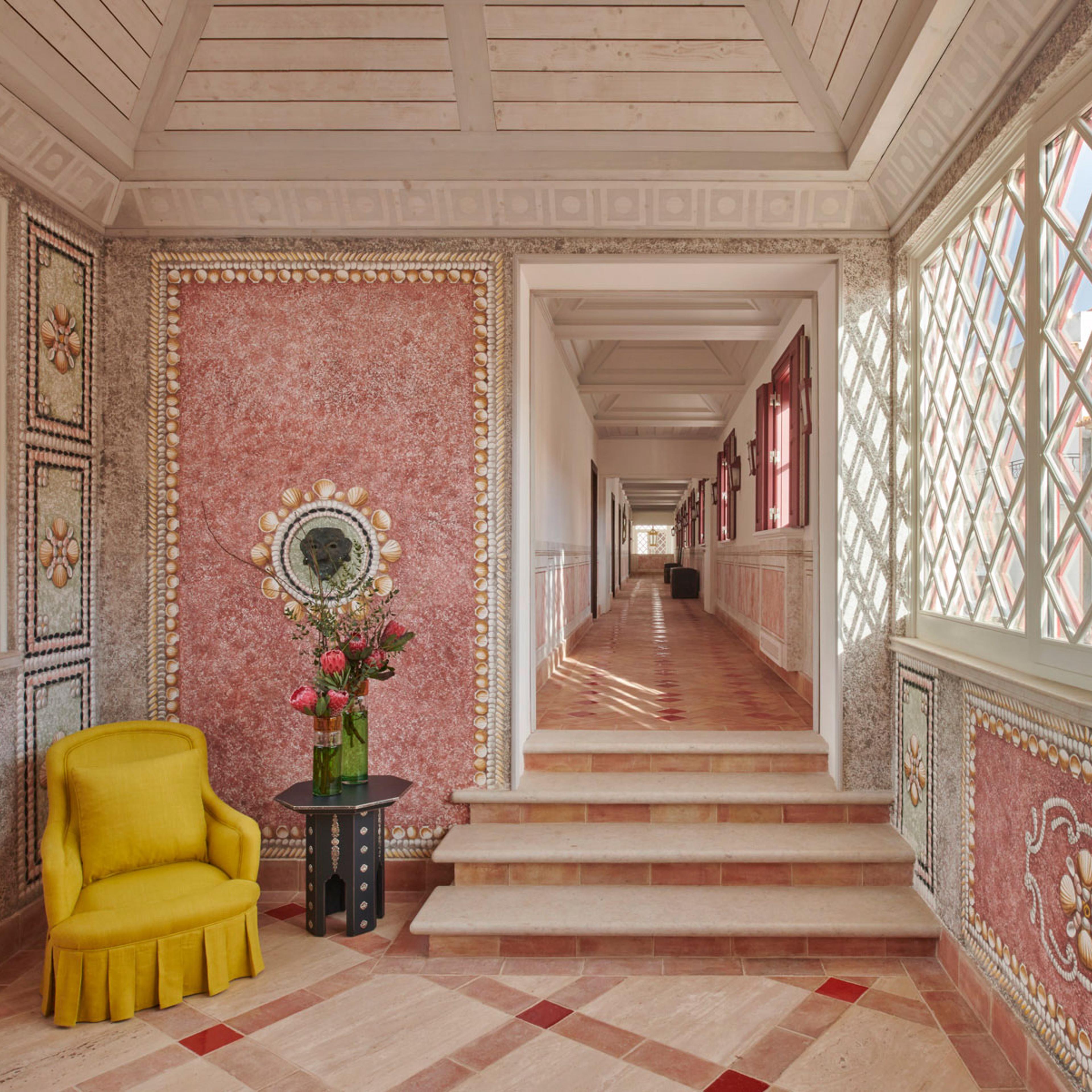 An interior view of Vermelho Hotel