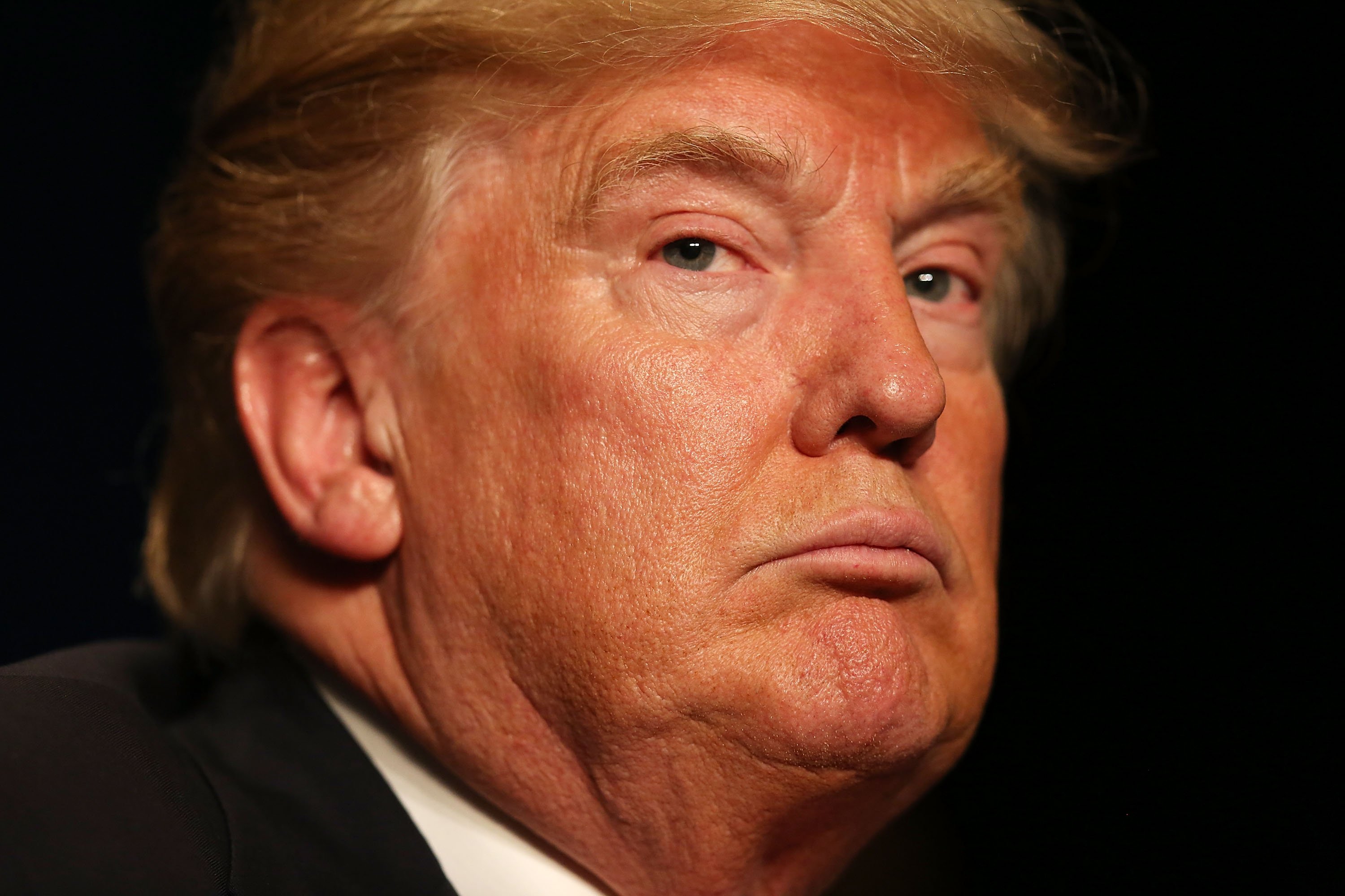 Donald Trump attends a campaign rally at the Sioux City Orpheum Theatre in Sioux City, Iowa on Jan. 31, 2016.