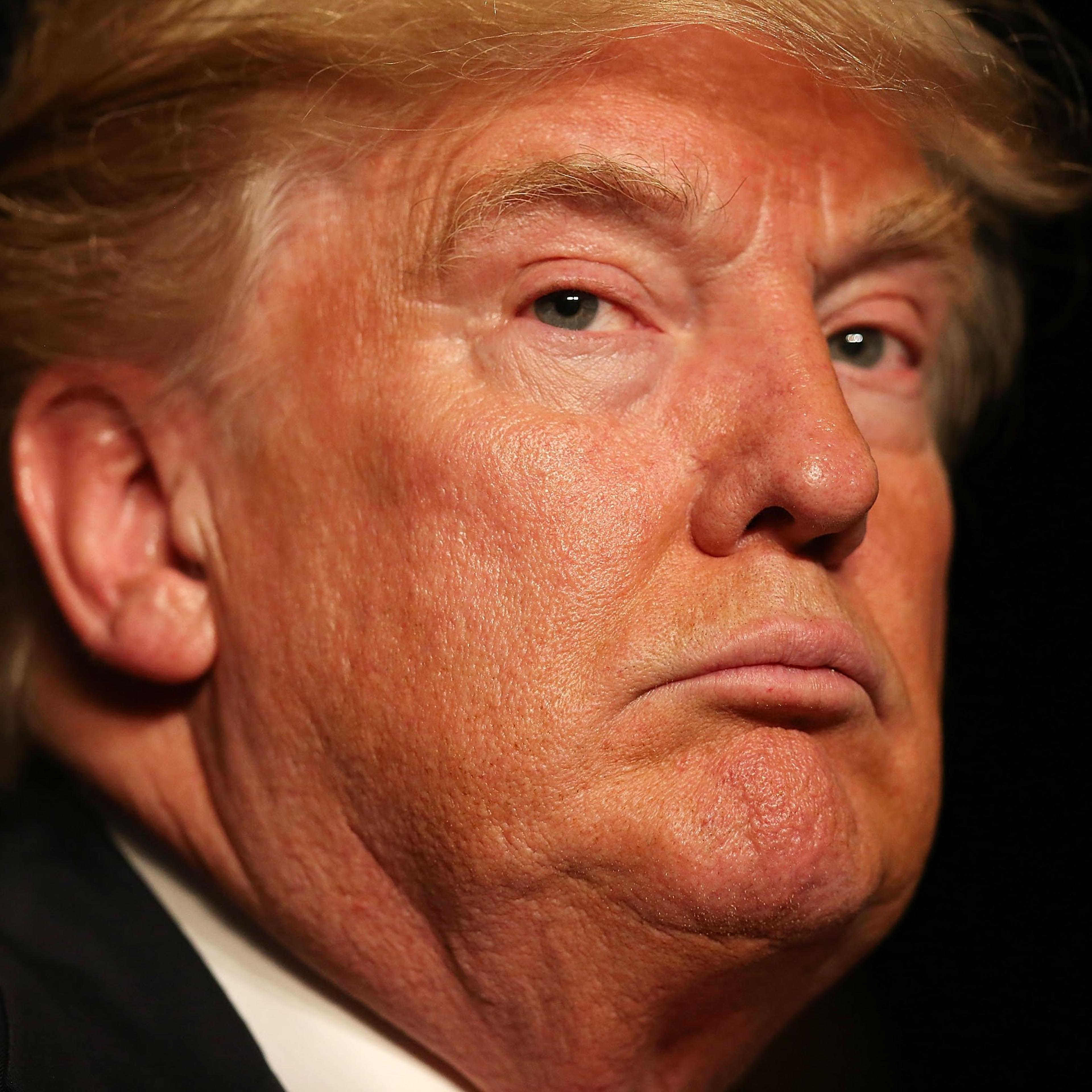 Donald Trump attends a campaign rally at the Sioux City Orpheum Theatre in Sioux City, Iowa on Jan. 31, 2016.
