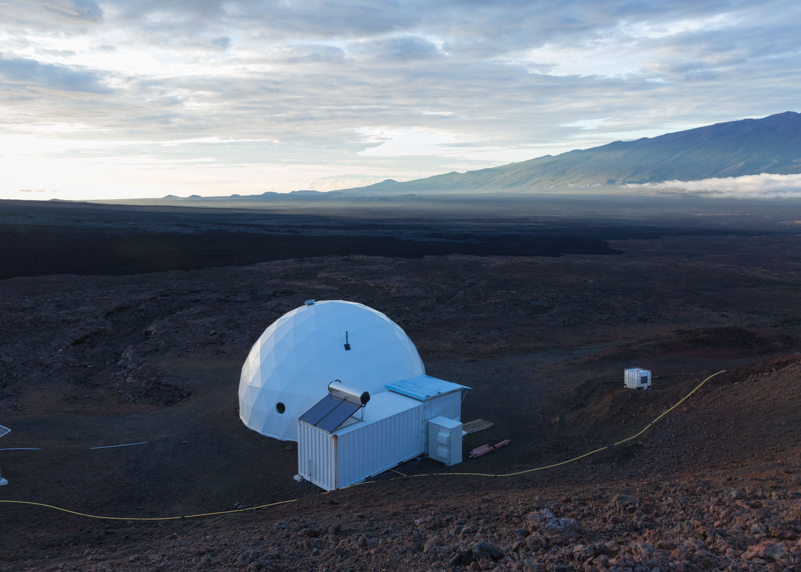 The HI-SEAS Mars simulation habitat on the Mauna Loa volcano in Hawaii. 
