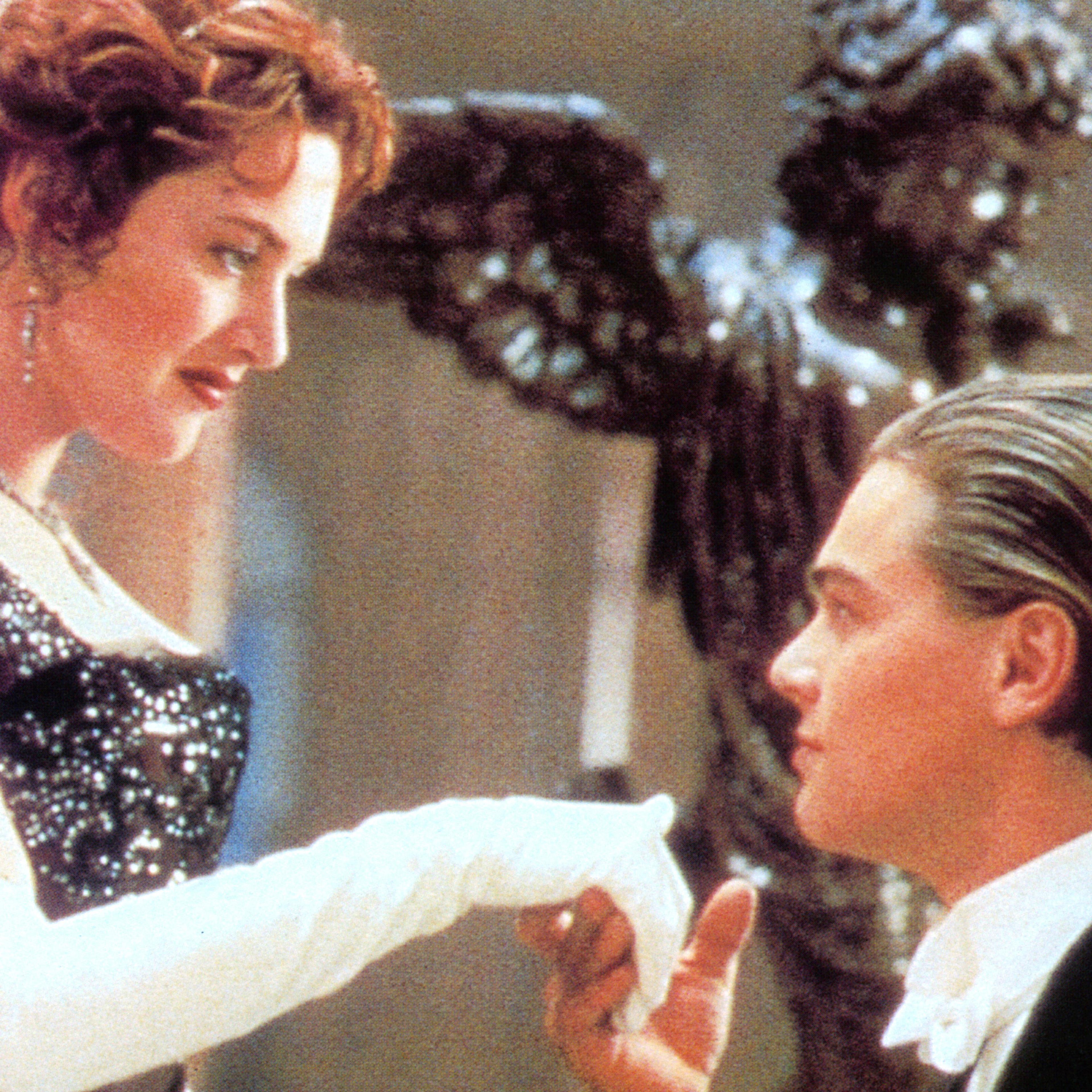 Kate Winslet and Leonardo DiCaprio in Titanic.