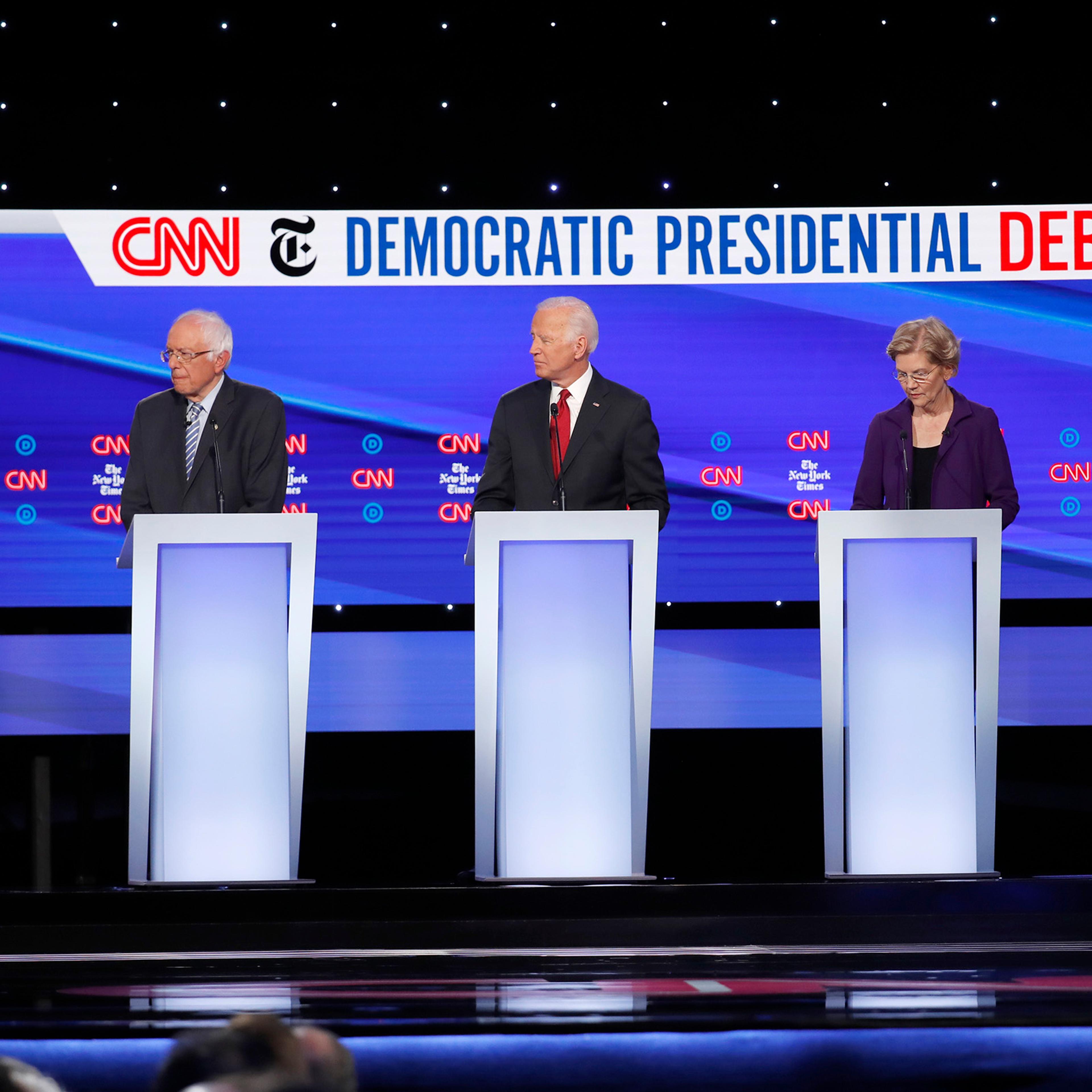 Kamala Harris,Bernie Sanders,Joe Biden,Elizabeth Warren,Pete Buttigieg