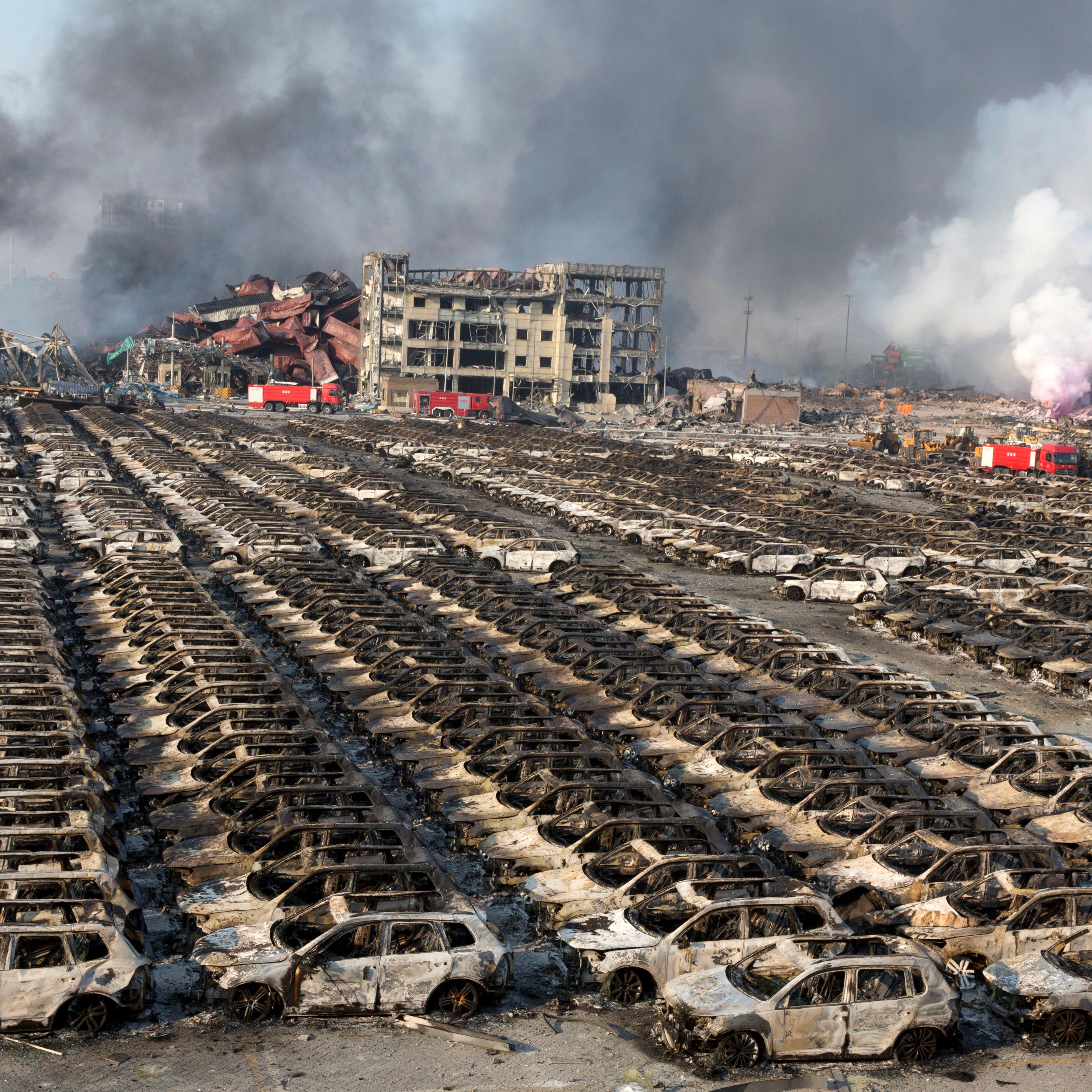 APTOPIX China Port Explosion